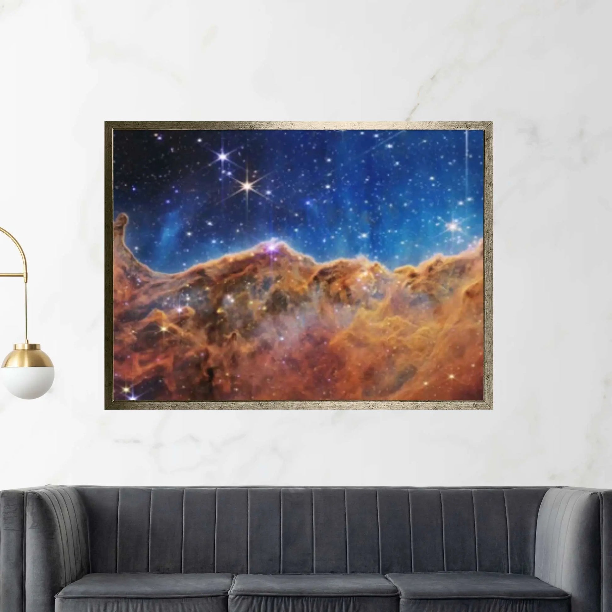 Space James Webb Space Telescope First Image, Space Canvas Wall Decor, NASA Deep Field 3D Canvas Space - Y Canvas