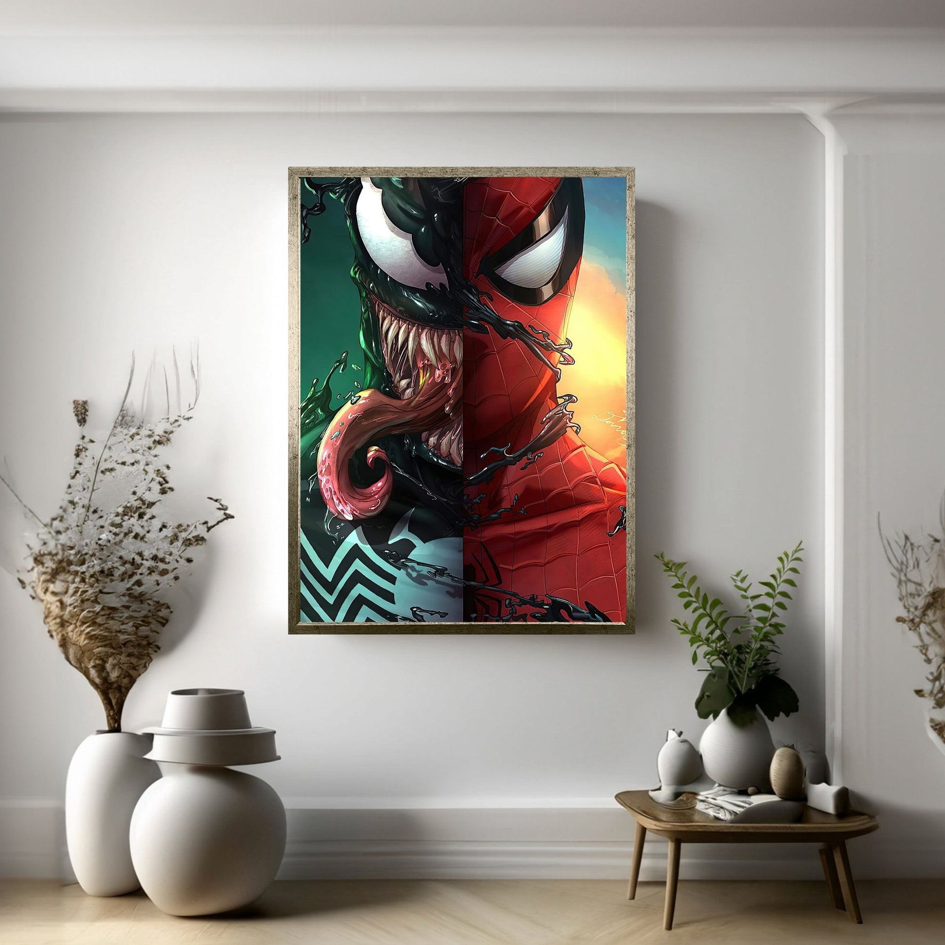 Venom Spiderman Canvas Wall Art - Y Canvas