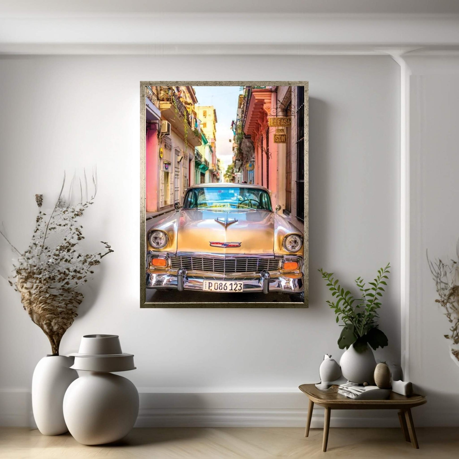 Oldtimer Old Havana I Canvas Wall Art - Y Canvas