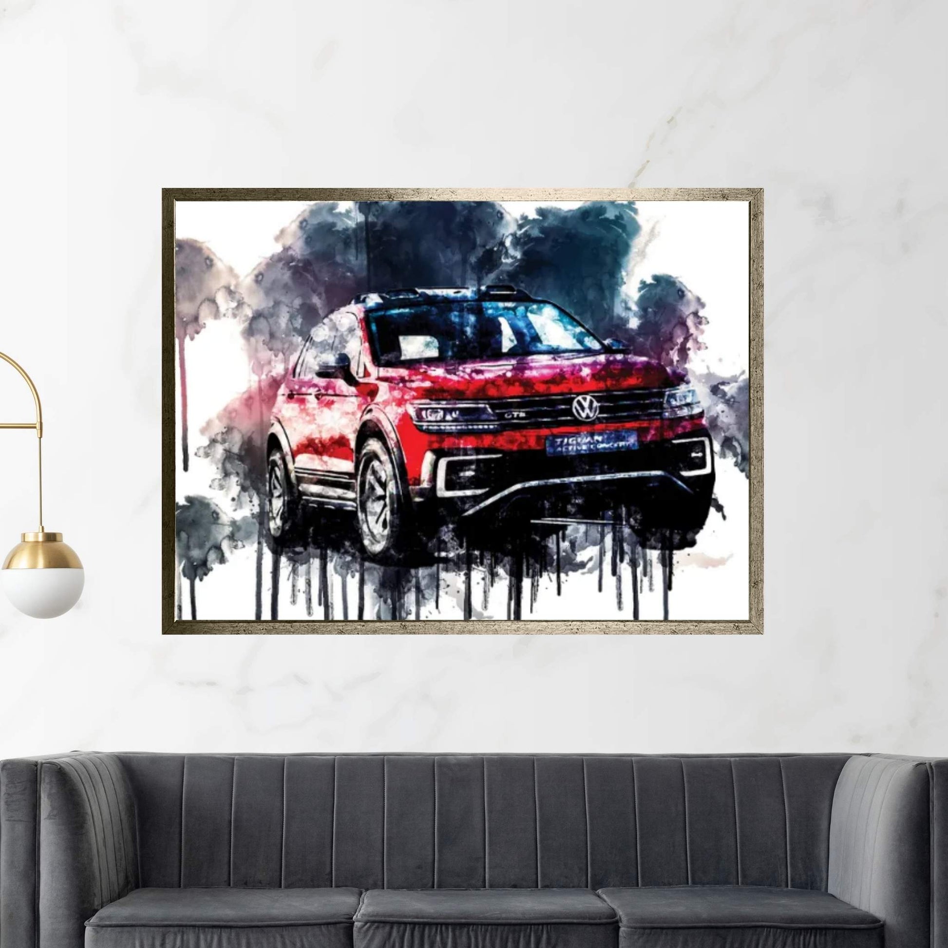 2017 Volkswagen Tiguan GTE Active Concept Vehicle CCCXXIV Canvas Wall Art - Y Canvas