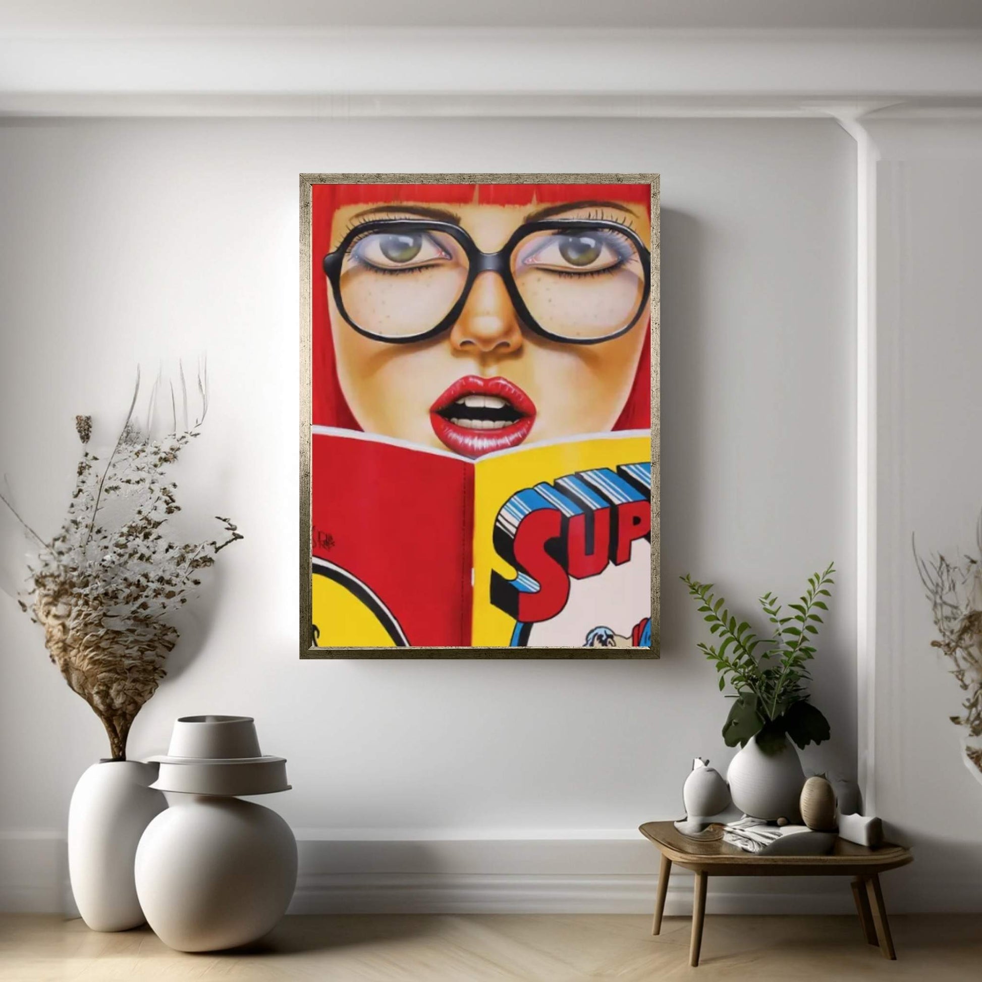 Super Reading Canvas Wall Art - Y Canvas