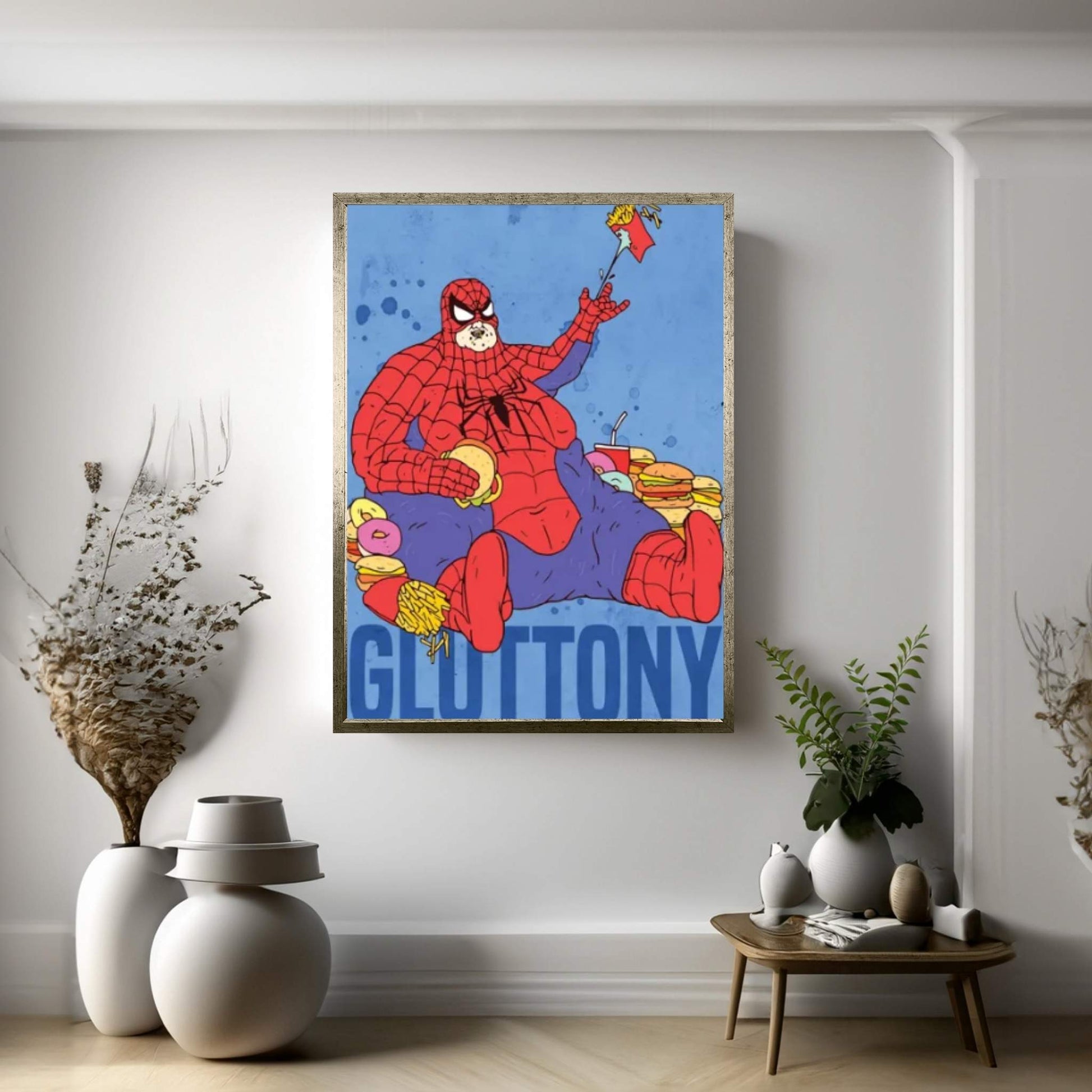 Gluttony Canvas Wall Art - Y Canvas