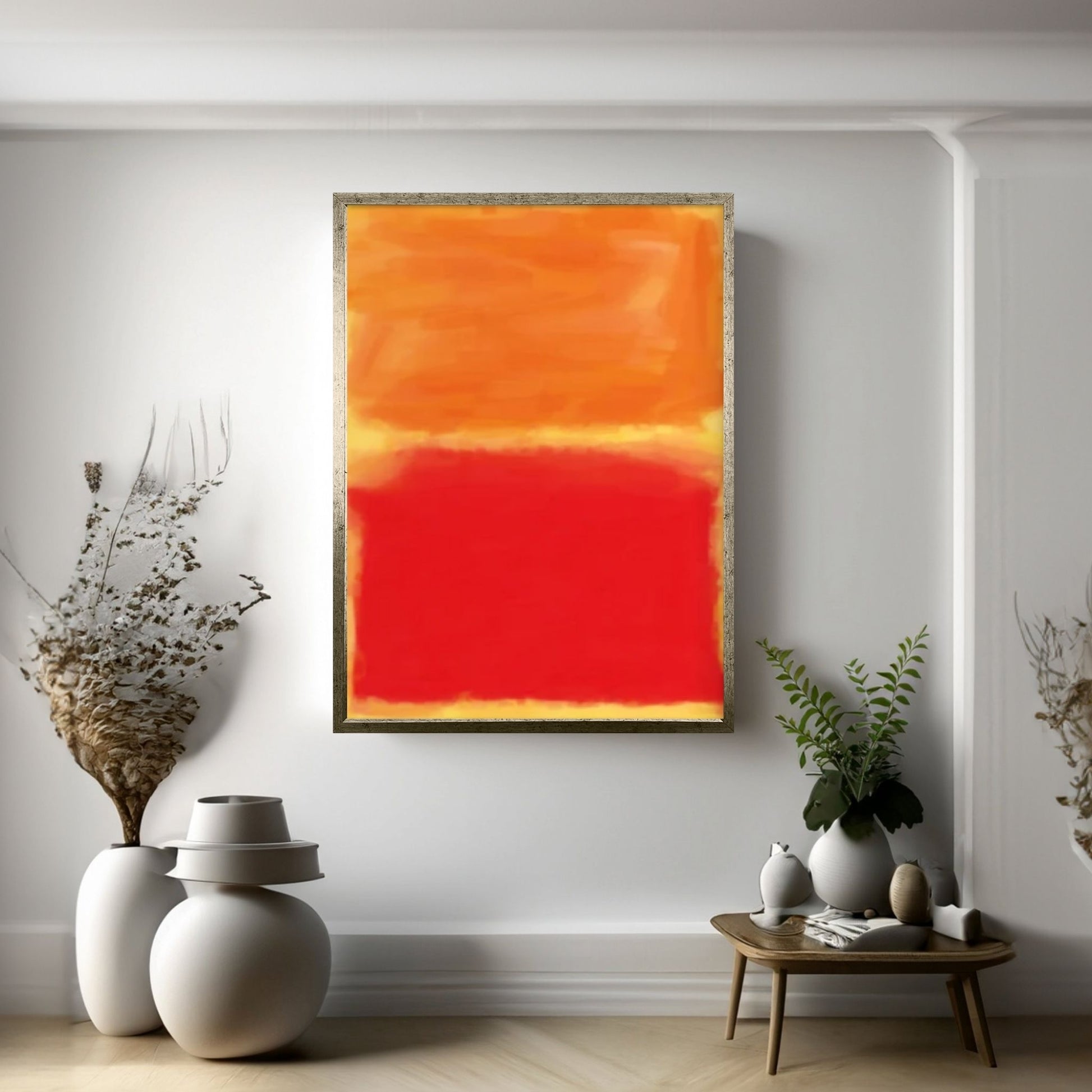 Mark Rothko Exhibition Canvas Wall Art Poster, Minimalist Decor - Y Canvas