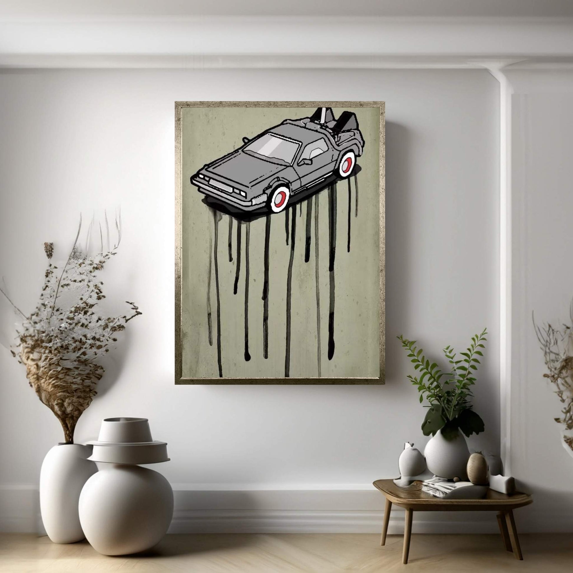 DeLorean Canvas Wall Art - Y Canvas