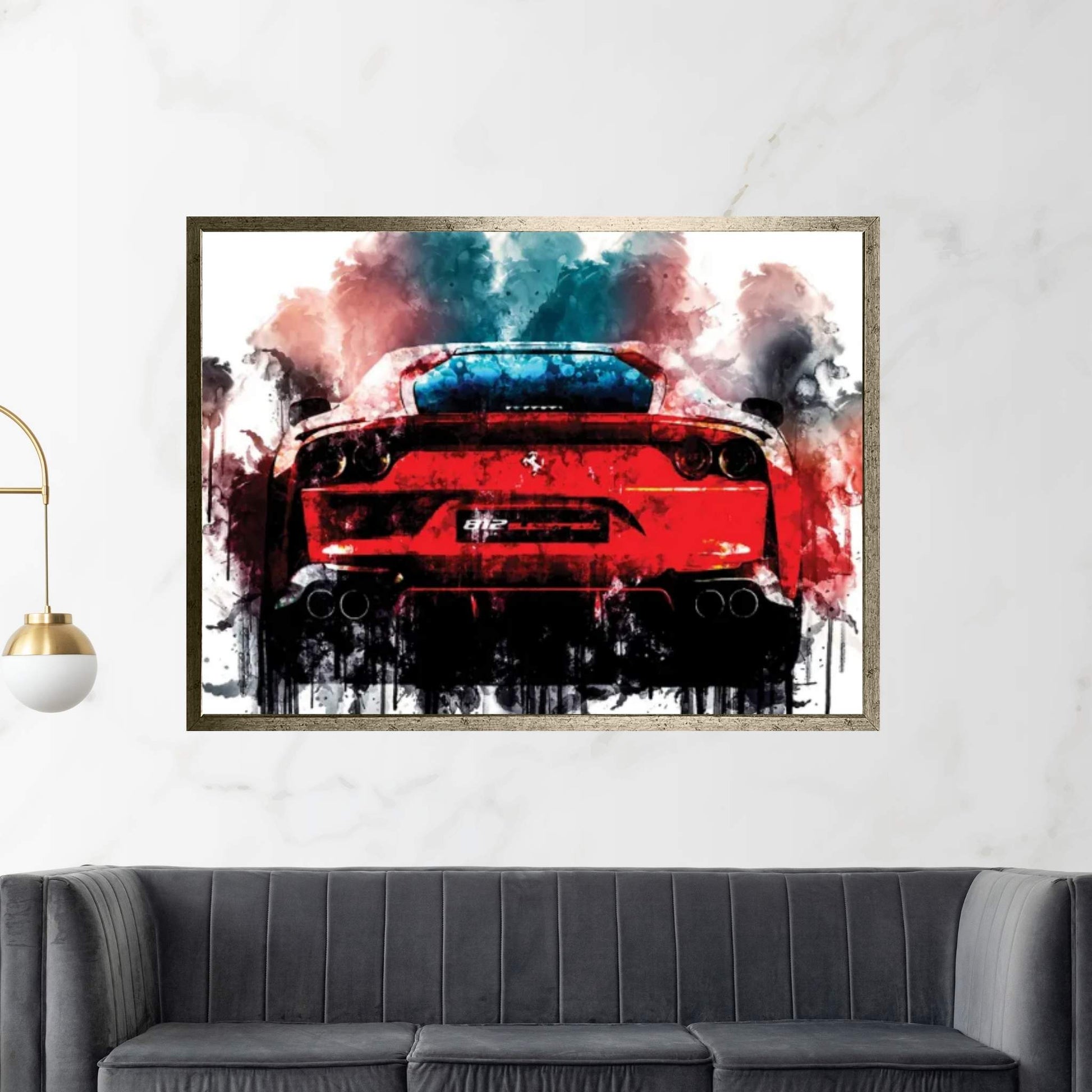 2018 Ferrari 812 Superfast Canvas Wall Art - Y Canvas