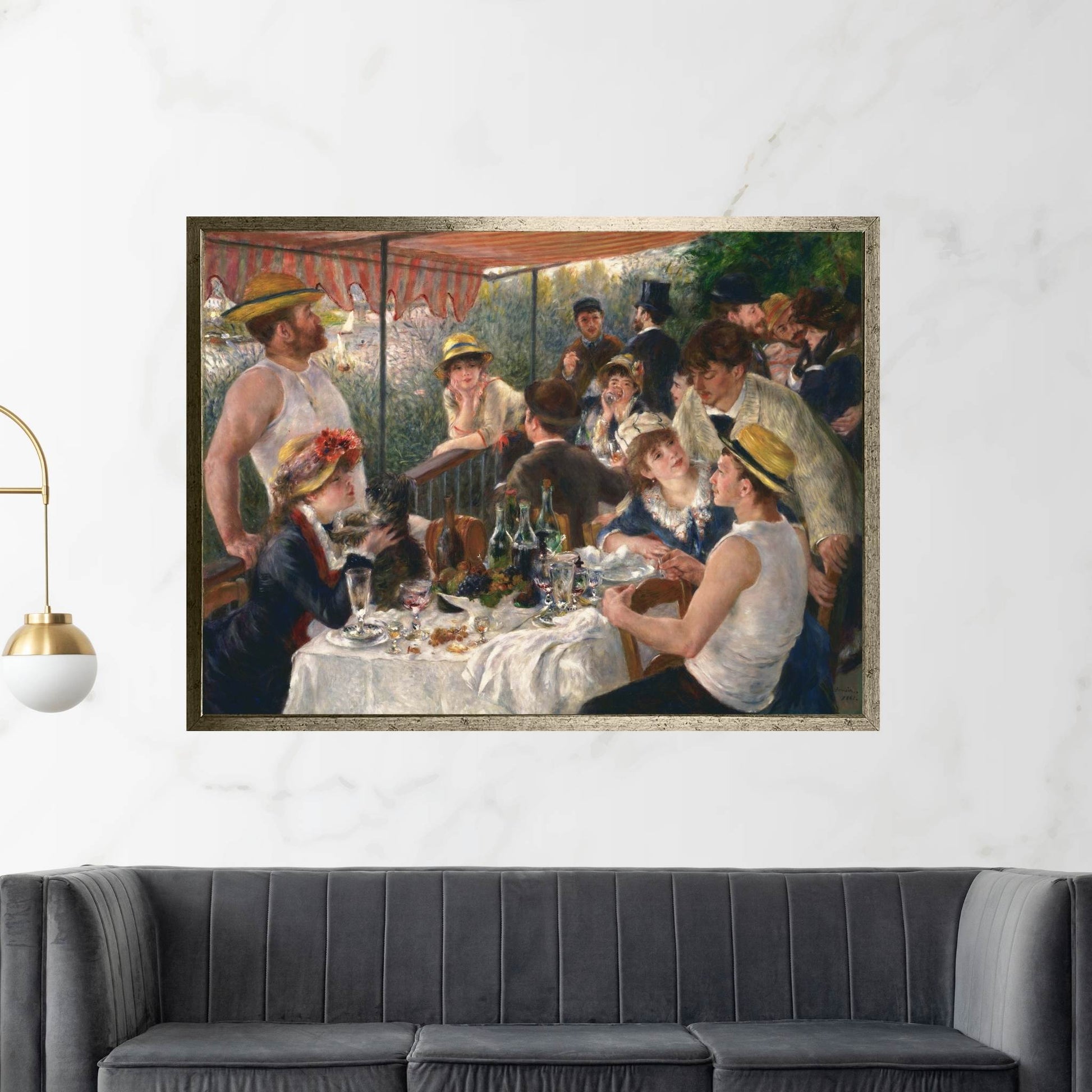 Luncheon of the Boating Party Canvas Wall Art - Y Canvas