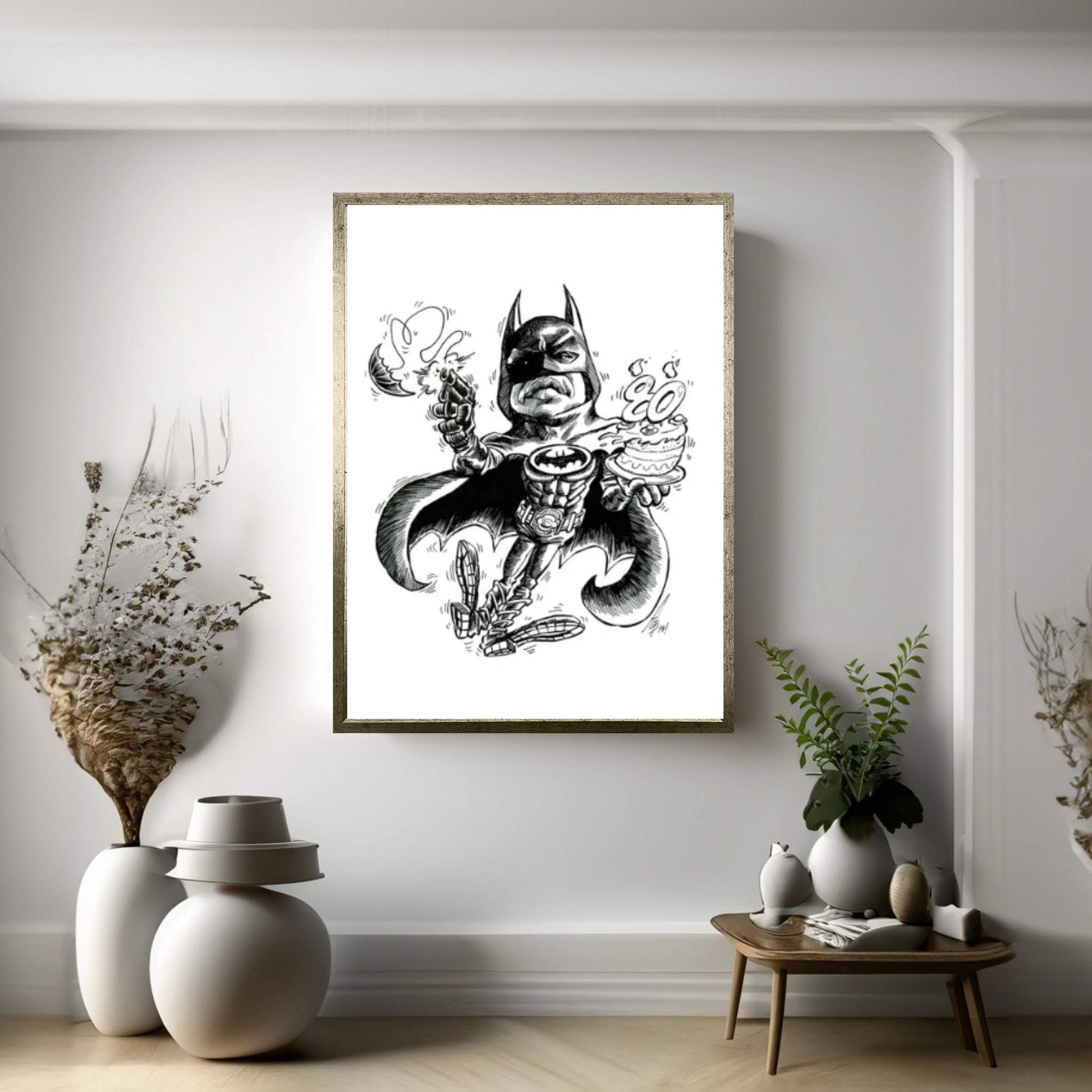 Batman Anniversary Canvas Wall Art - Y Canvas