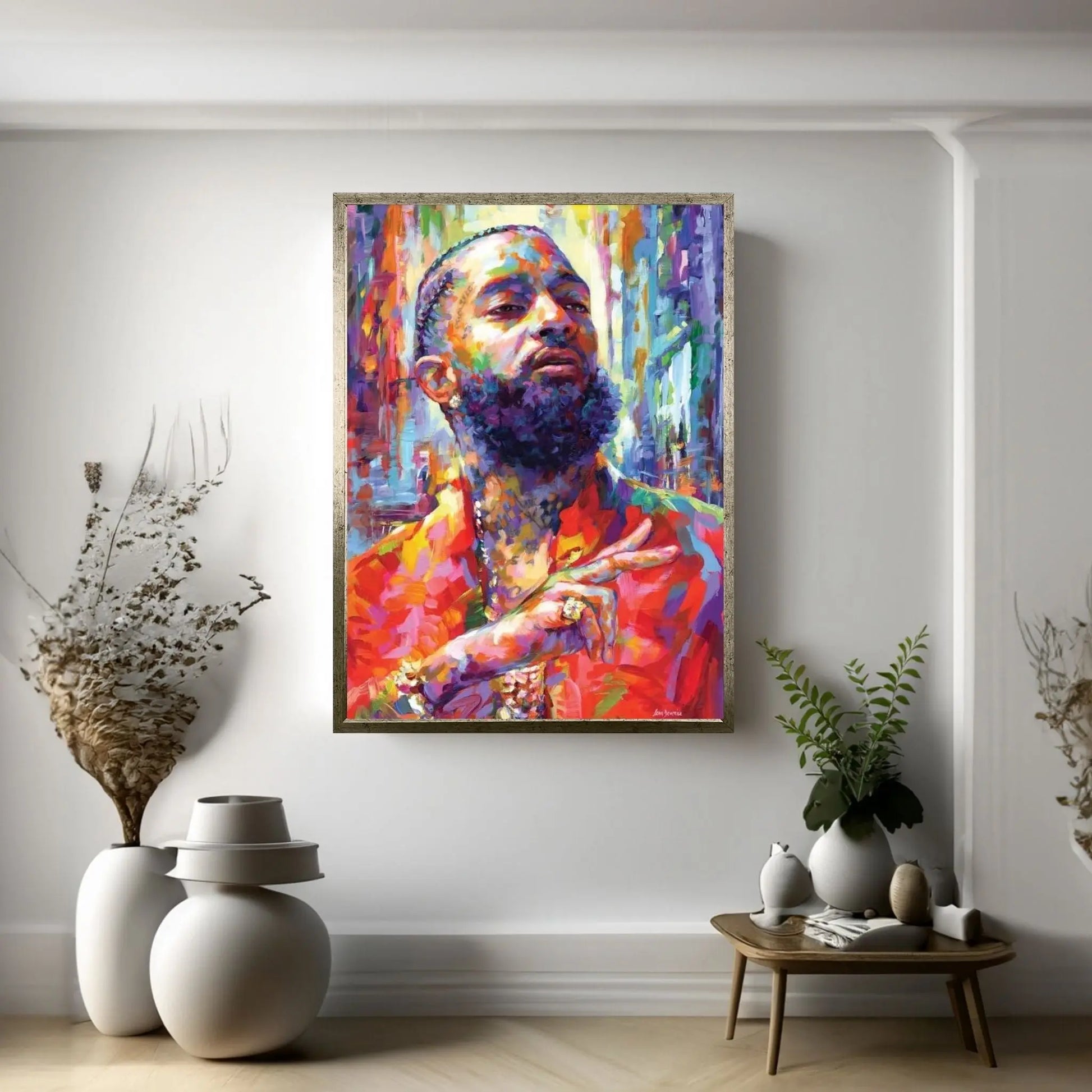 Nipsey Hussle Canvas Wall Art - Y Canvas