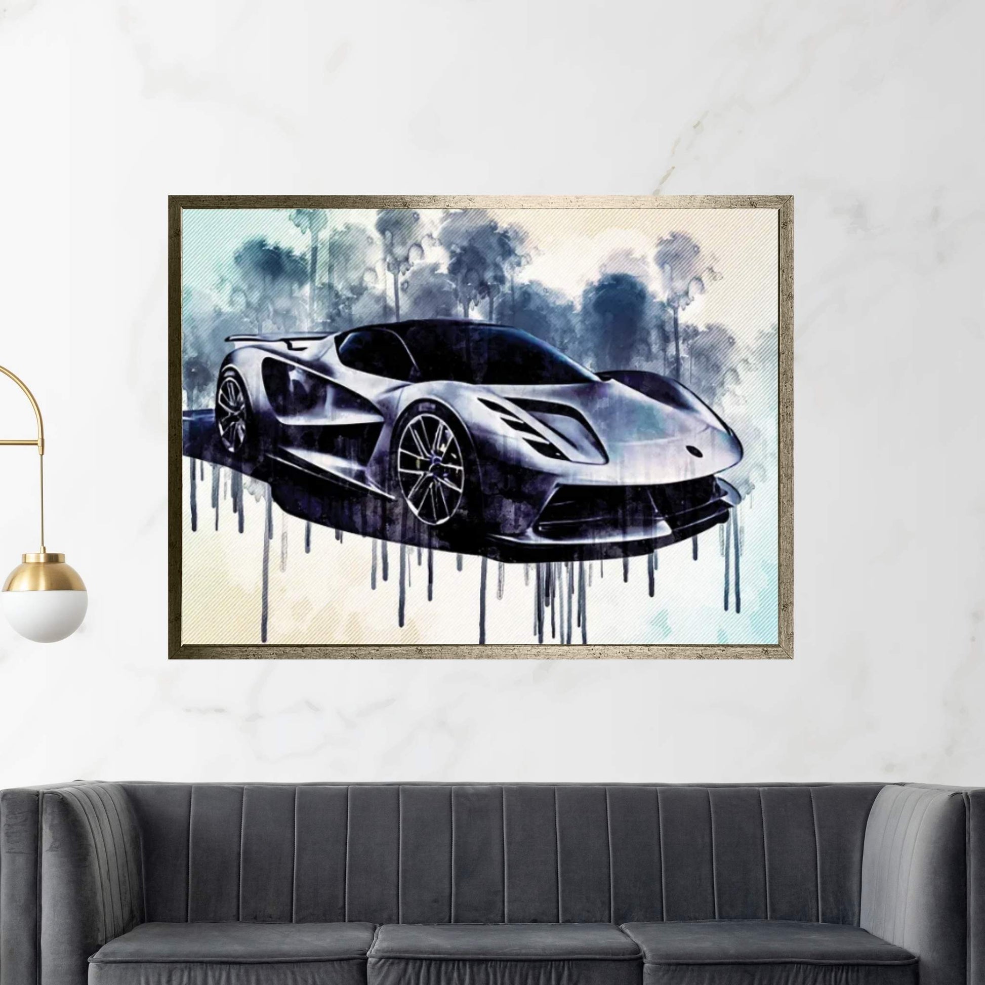 Lotus Evija 2020 Exterior Front View Electric Hypercar Canvas Wall Art - Y Canvas