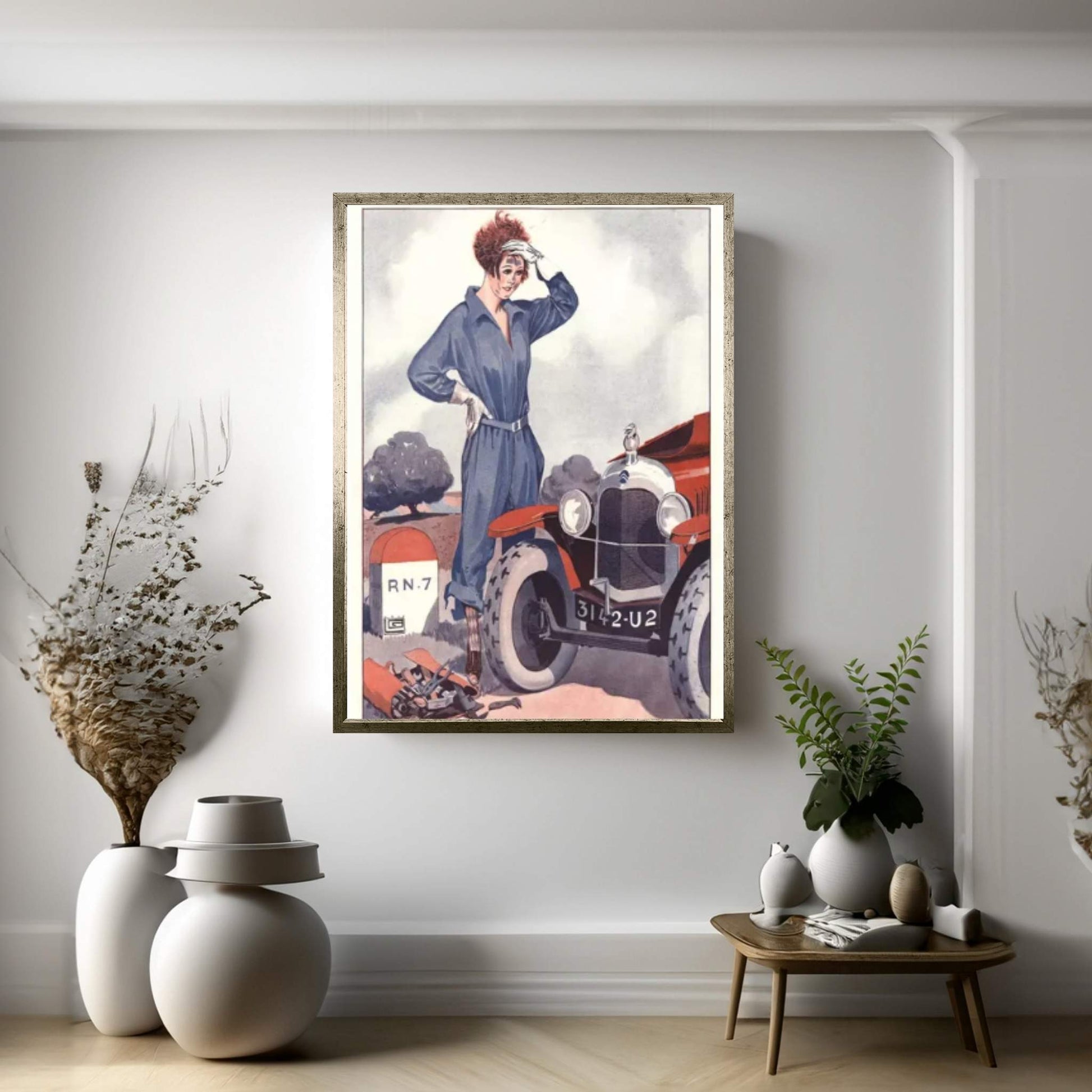 1920s La Vie Parisienne Magazine Plate Canvas Wall Art - Y Canvas