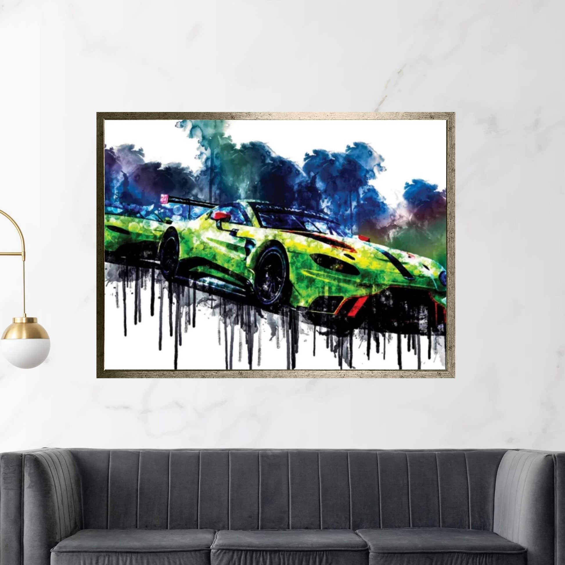 2018 Aston Martin Vantage GTE Canvas Wall Art - Y Canvas