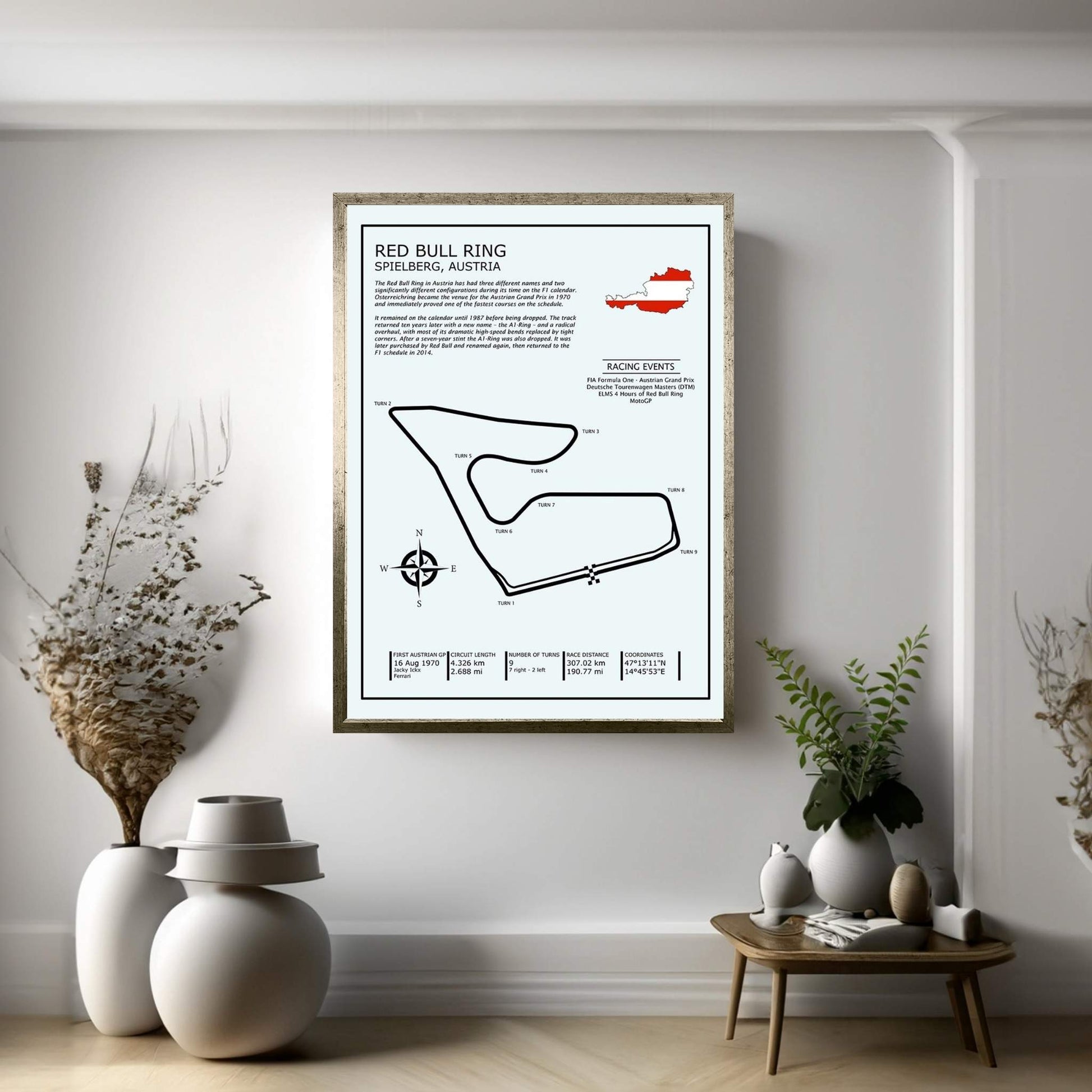 Red Bull Ring Austria Canvas Wall Art - Y Canvas