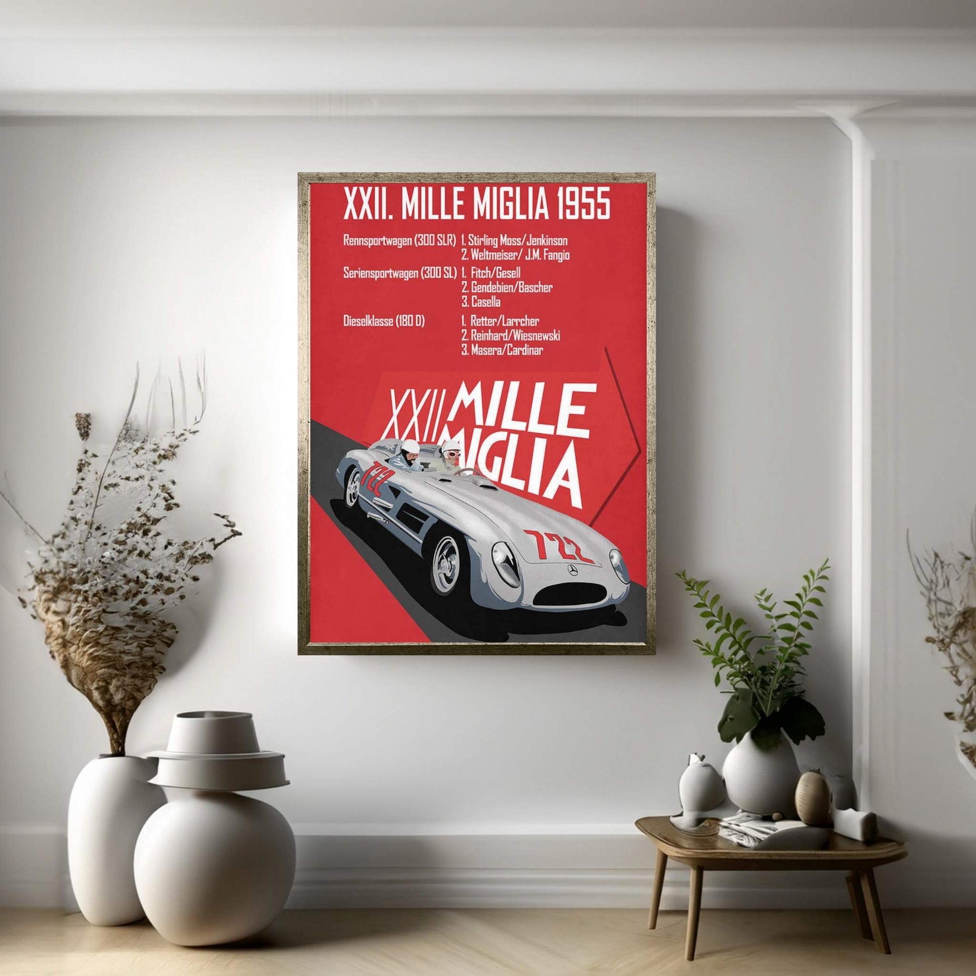 Mille Miglia XXII Canvas Wall Art - Y Canvas