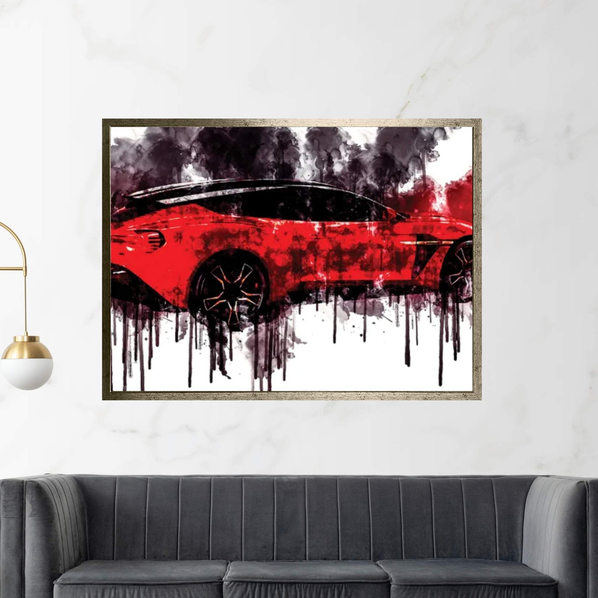 2018 Aston Martin Vanquish Zagato Shooting Brake Canvas Wall Art - Y Canvas