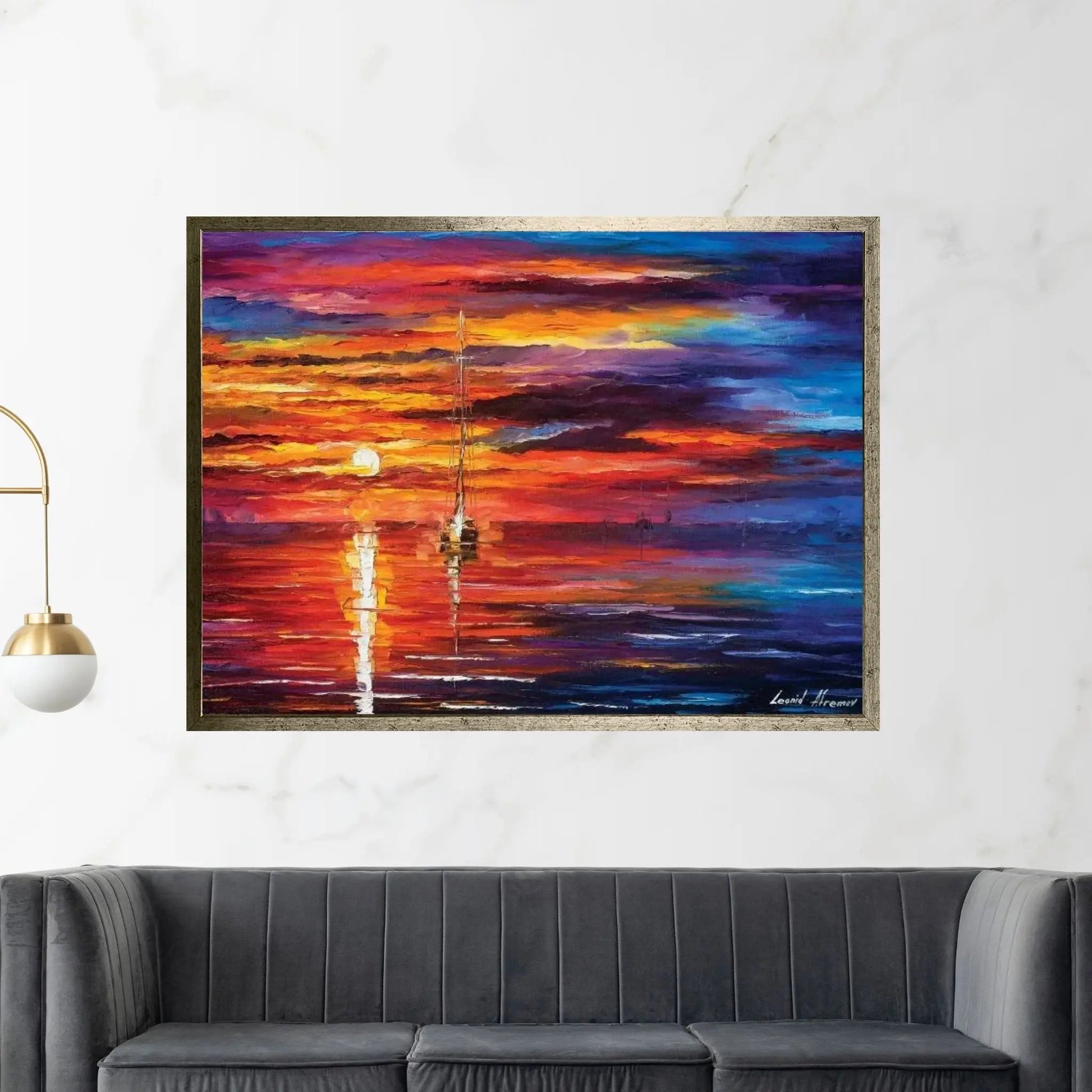 Sky Glows Canvas Wall Art - Y Canvas