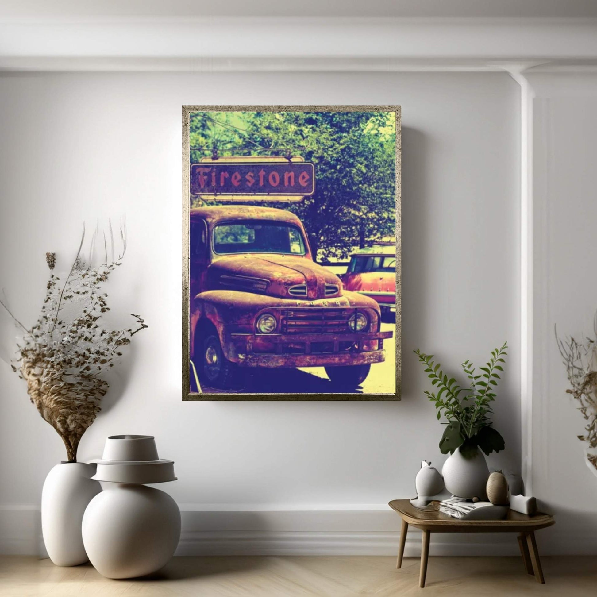 Classic Ford Truck Canvas Wall Art - Y Canvas