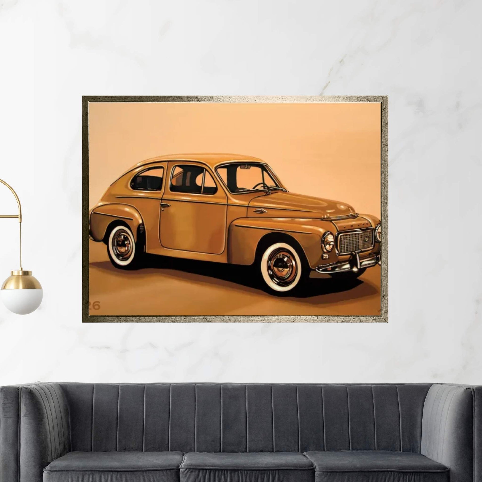 Volvo PV 544 1958 Canvas Wall Art - Y Canvas