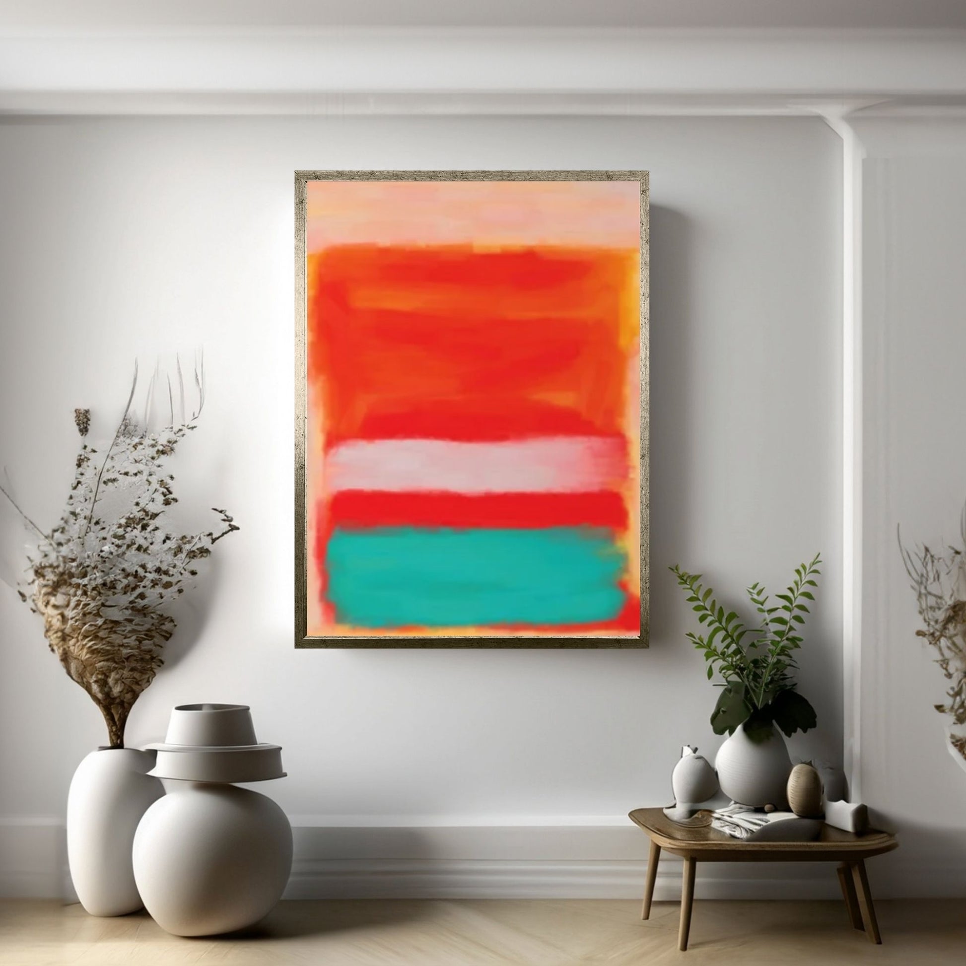 Mark Rothko Exhibition Canvas Wall Art Poster, Minimalist Decor - Y Canvas