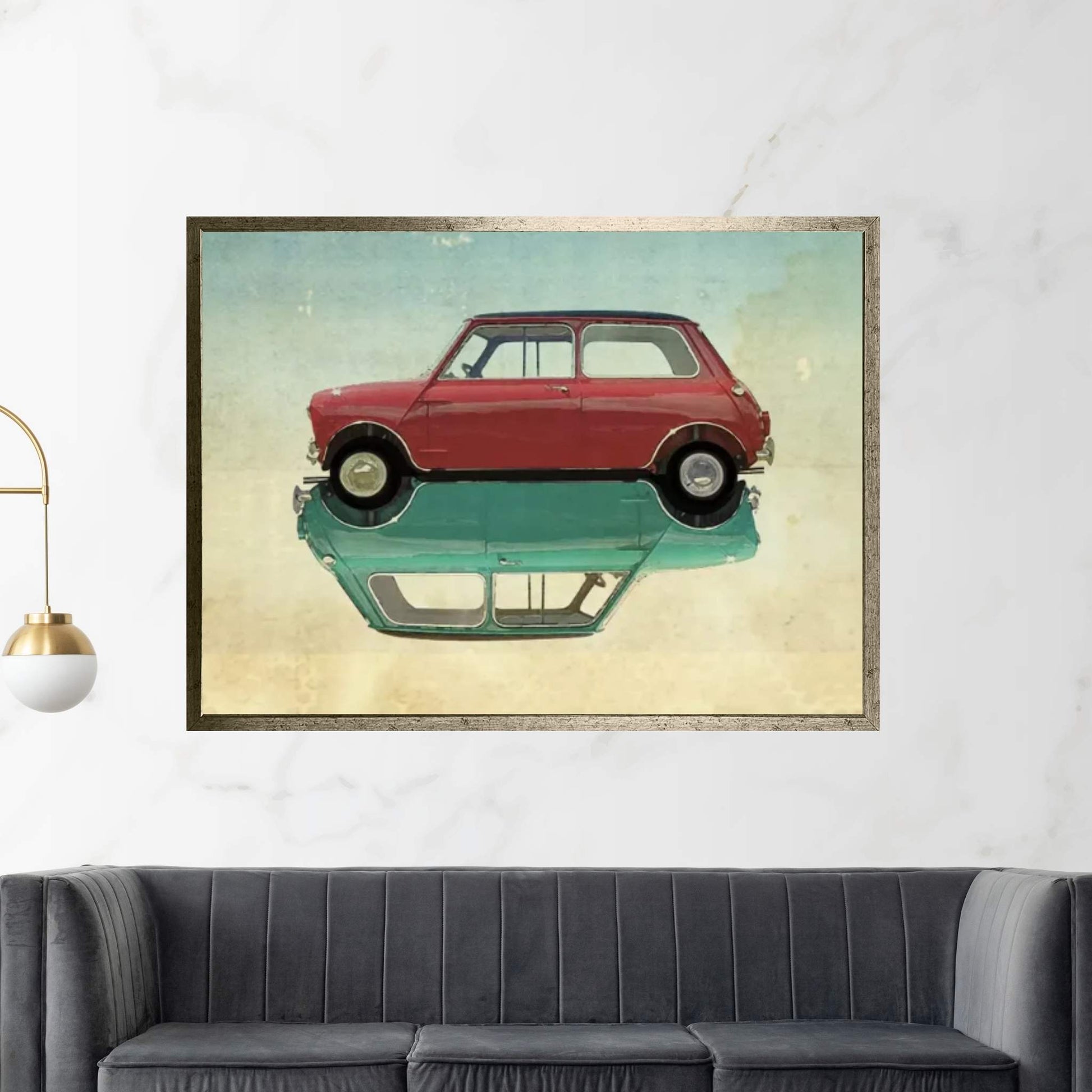 Car Mini Canvas Wall Art - Y Canvas