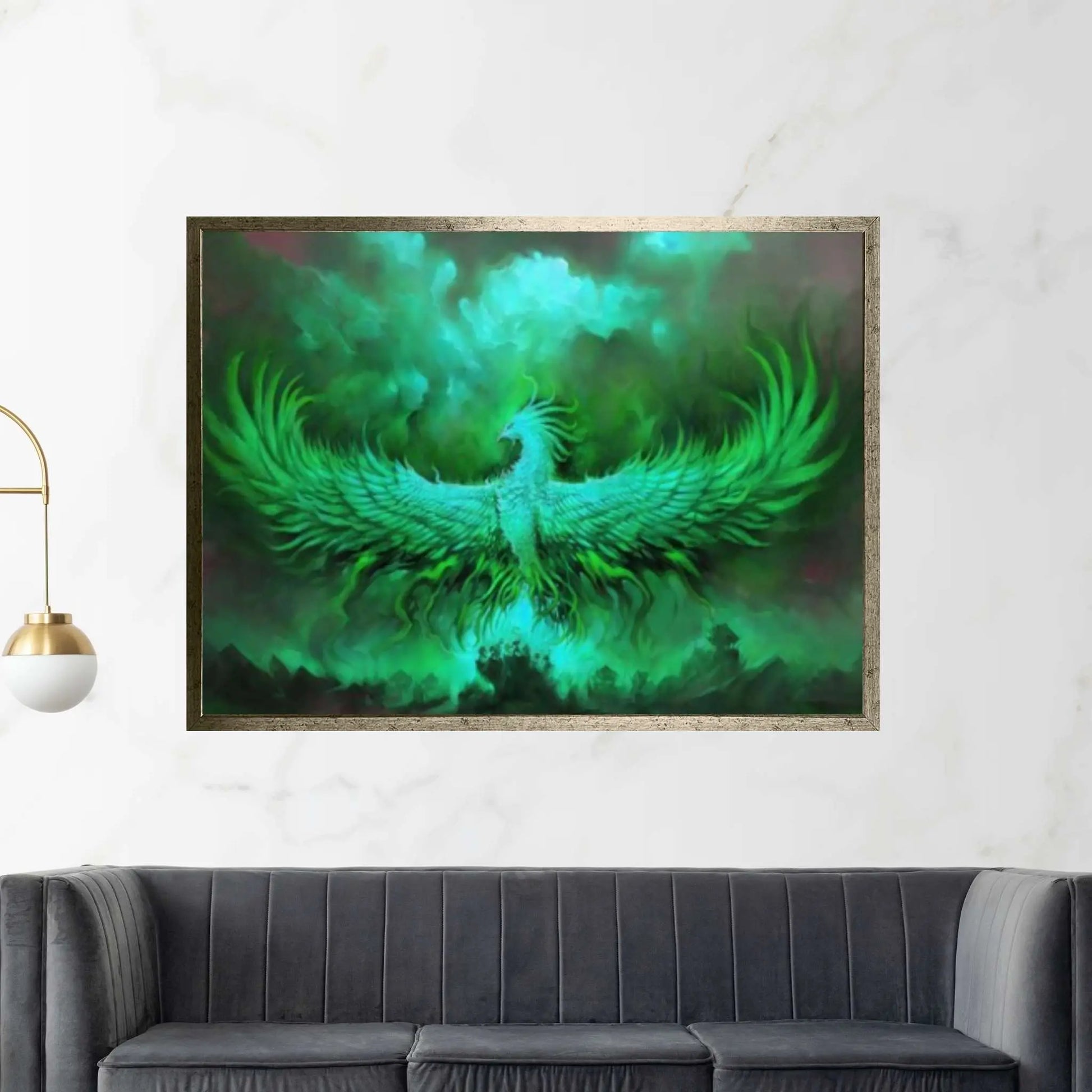 Phoenix Rebirth Canvas, Canvas Wall Art Print Poster - Y Canvas