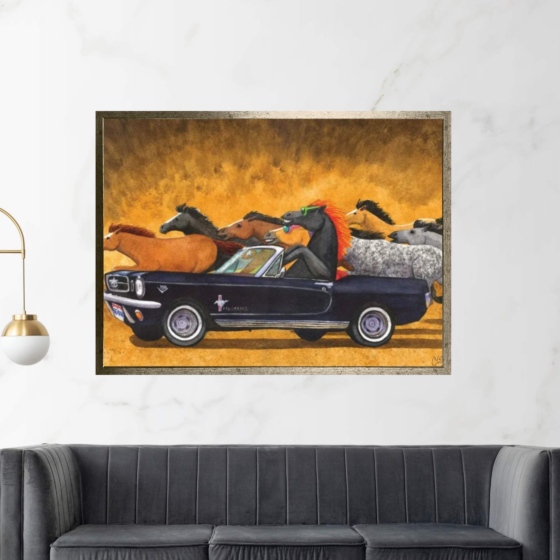 Stangs Canvas Wall Art - Y Canvas