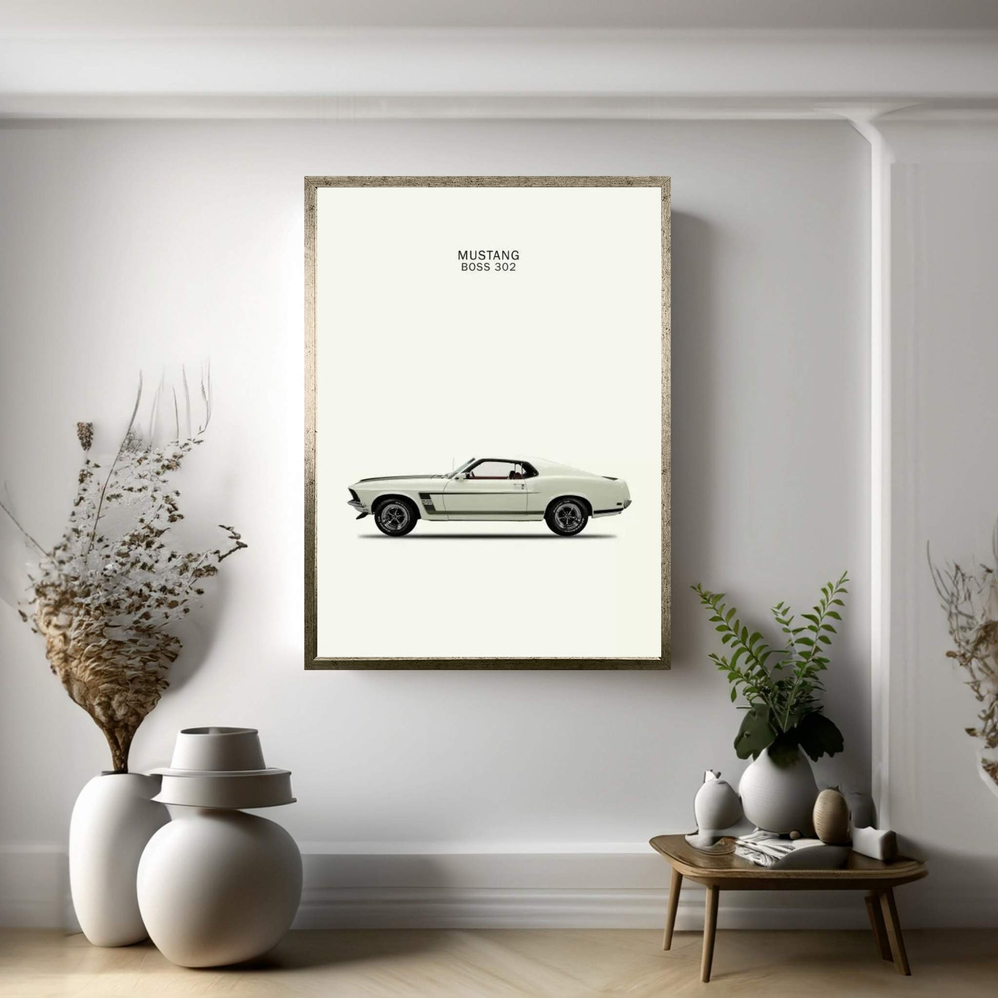 1969 Ford Mustang Boss 302 Canvas Wall Art - Y Canvas