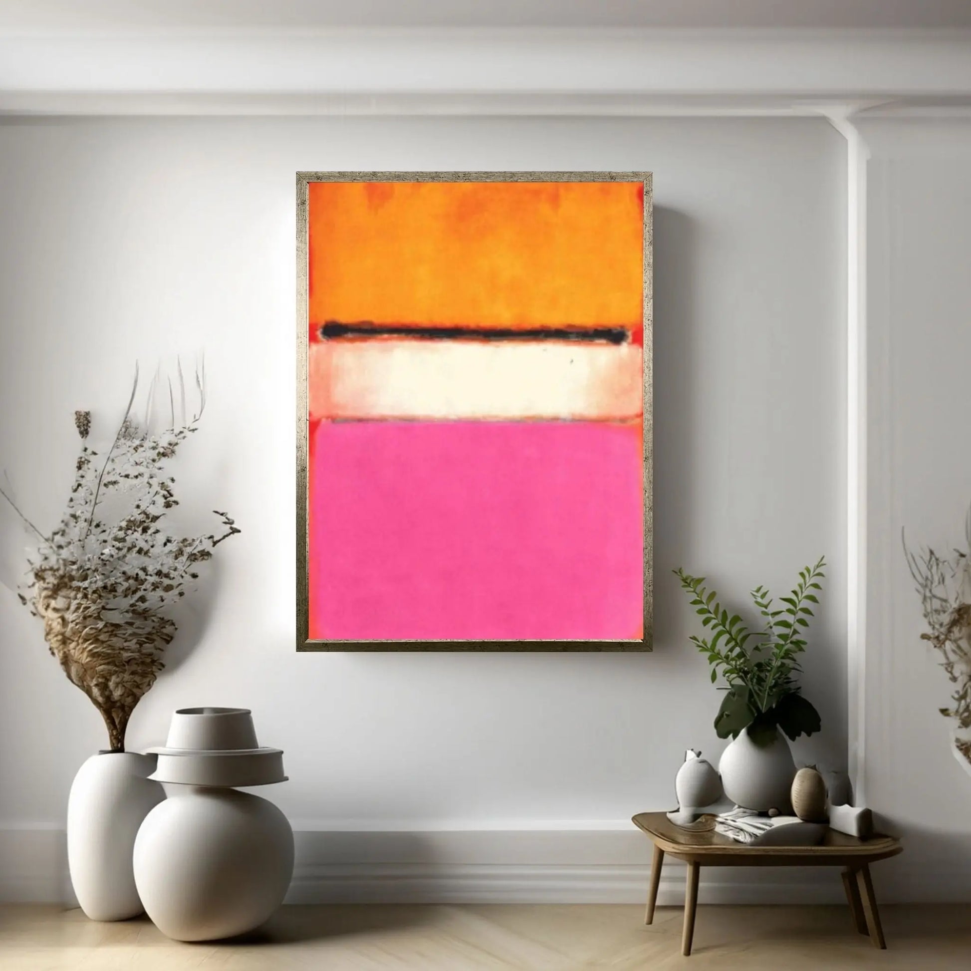 Mark Rothko Print Exhibition Canvas Wall Art,Red Exhibition Mark Rothko Art - Y Canvas