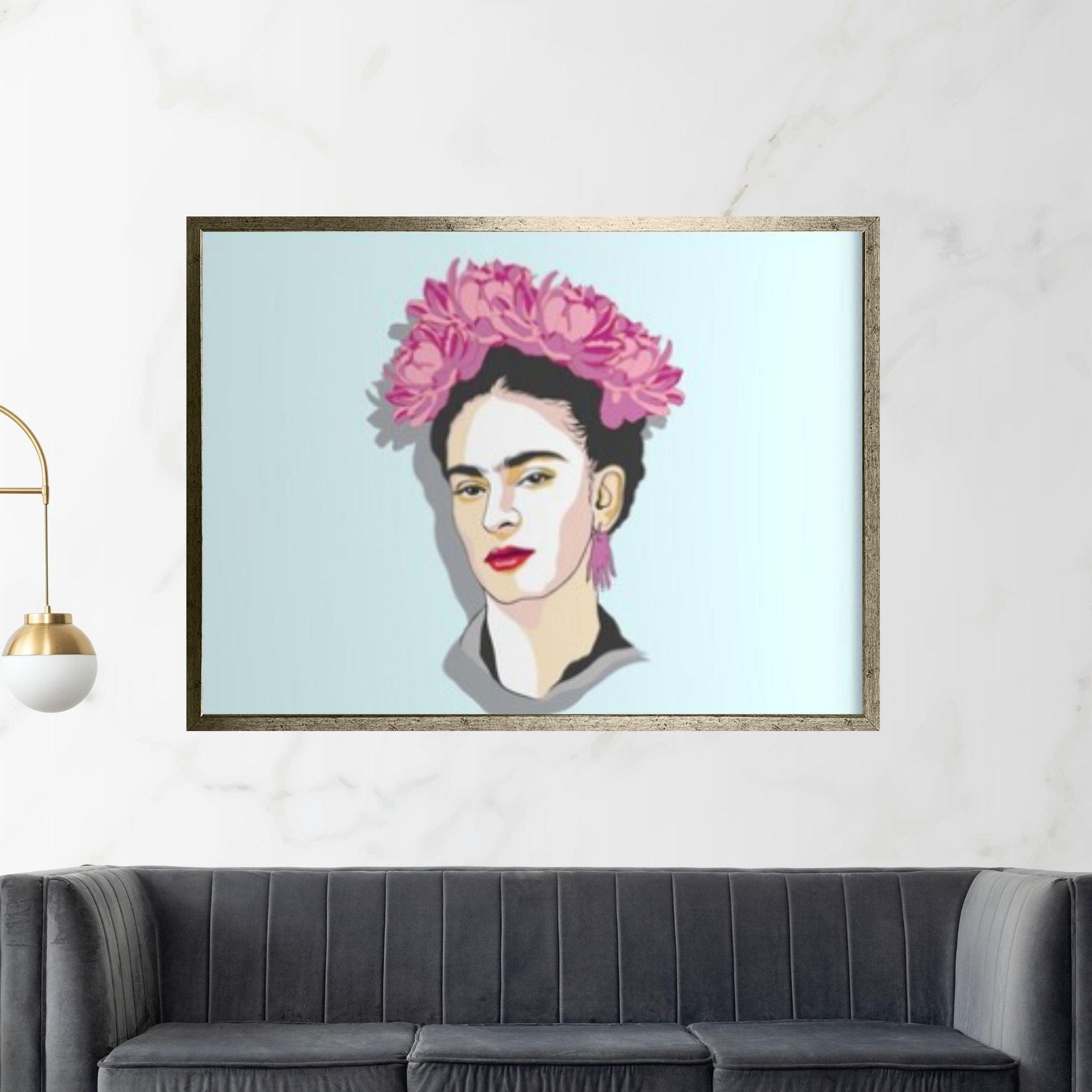 Frida Kahlo Art Canvas Frida Kahlo Wall Art, Mexican Floral Feminist Art Canvas Printed Picture - Y Canvas