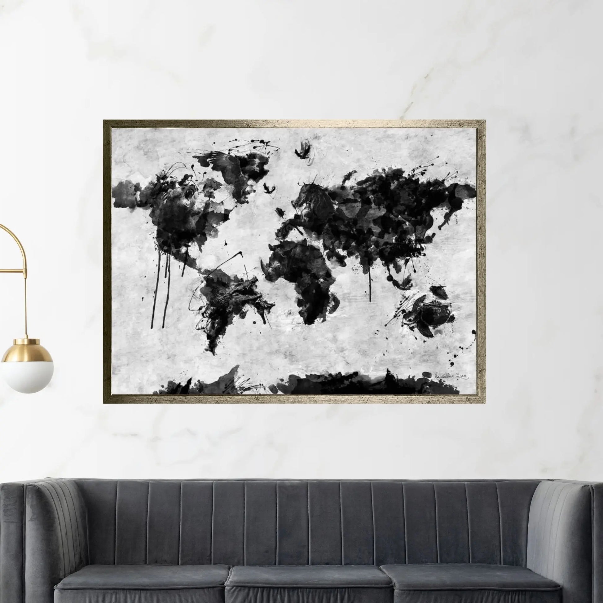 Wild World Canvas Wall Art - Y Canvas