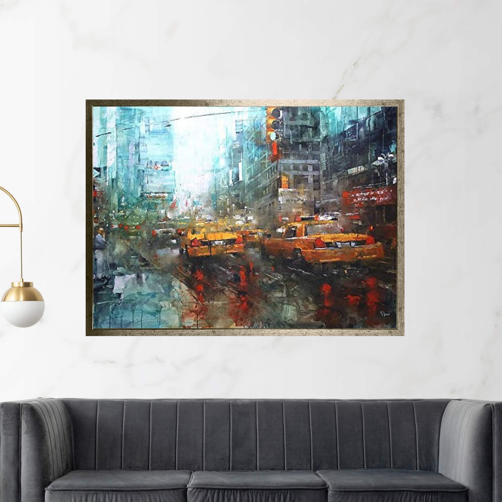 Times Square Reflections Canvas Wall Art - Y Canvas