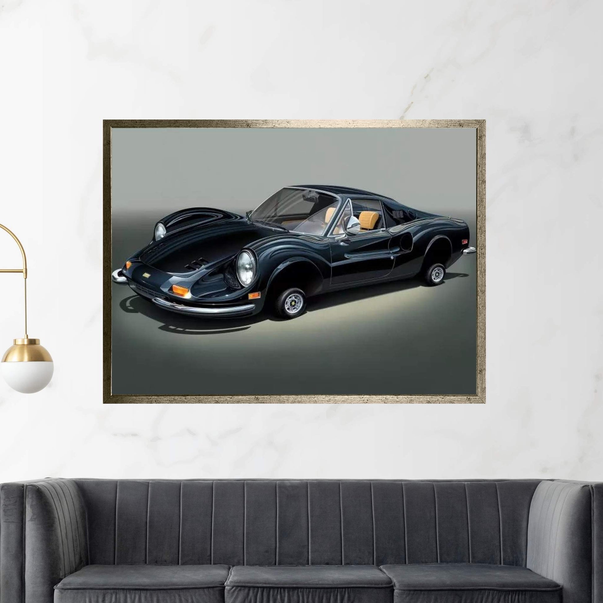 Ferrari Dino Canvas Wall Art - Y Canvas