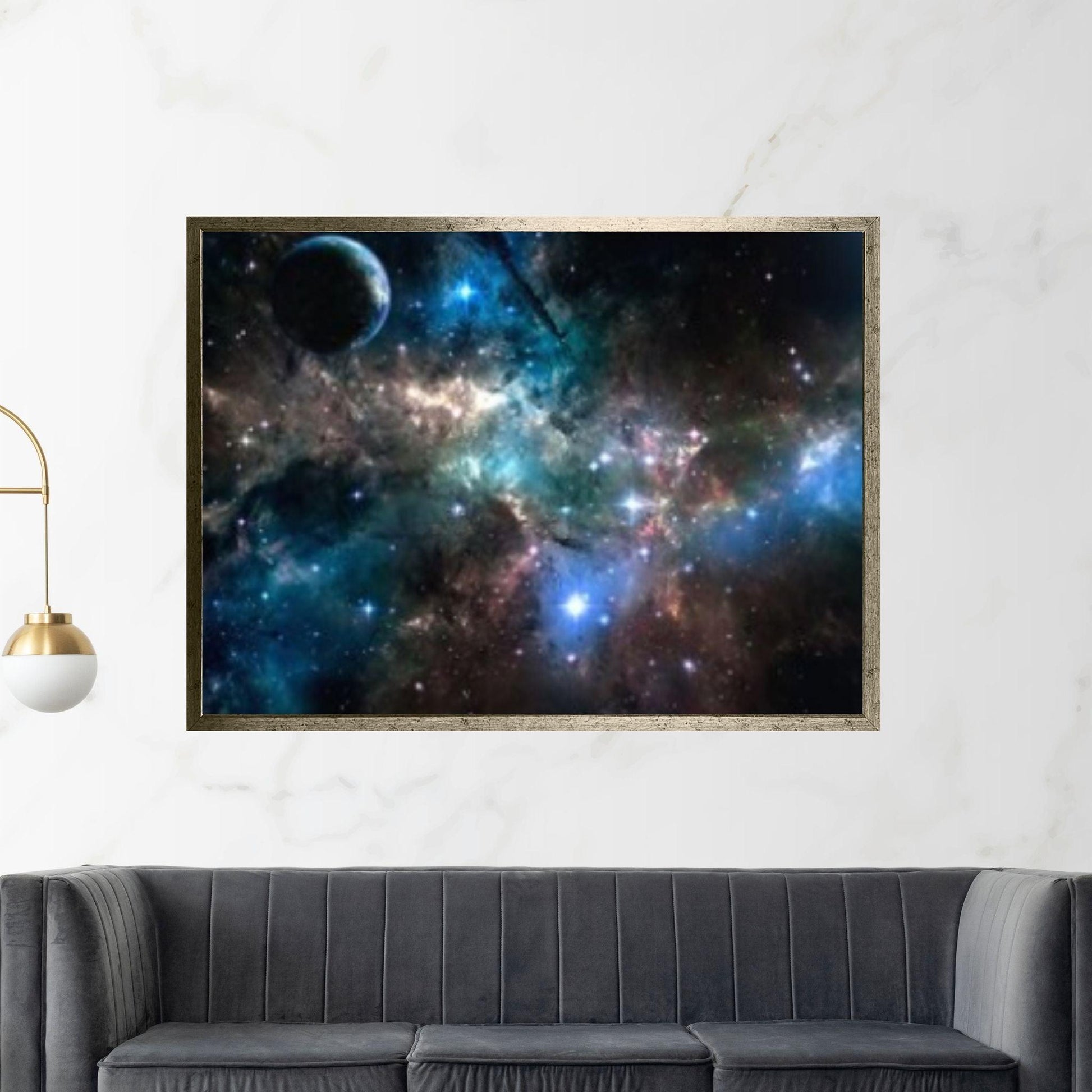 Hubble Light Space Canvas Wall Art Print Design , Wall Decor, Oil Painting Picture - Y Canvas