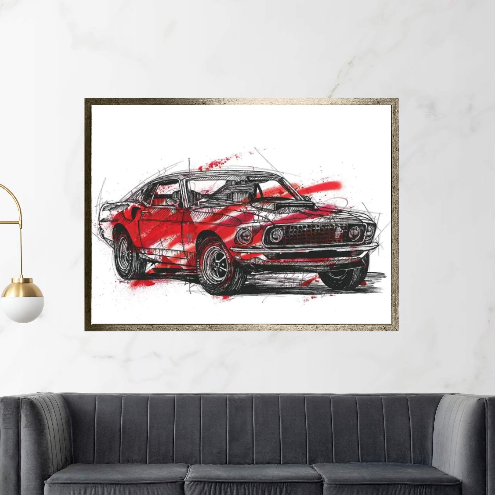 Mustang Boss 429 1970 Canvas Wall Art - Y Canvas