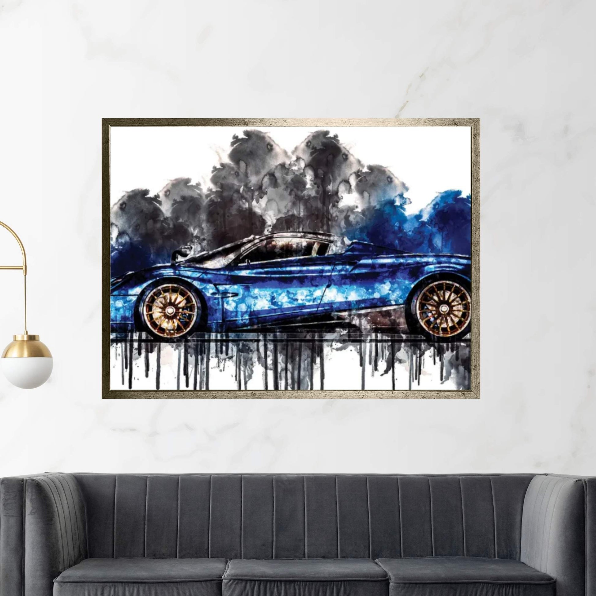 2017 Pagani Huayra Roadster Vehicle CCL Canvas Wall Art - Y Canvas