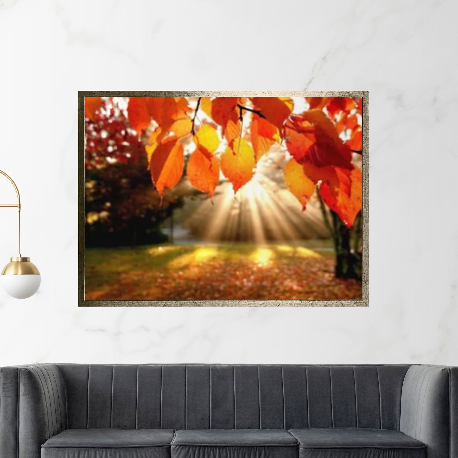 Autumn Leaves Canvas Wall Art, Printing Wall Art - Y Canvas