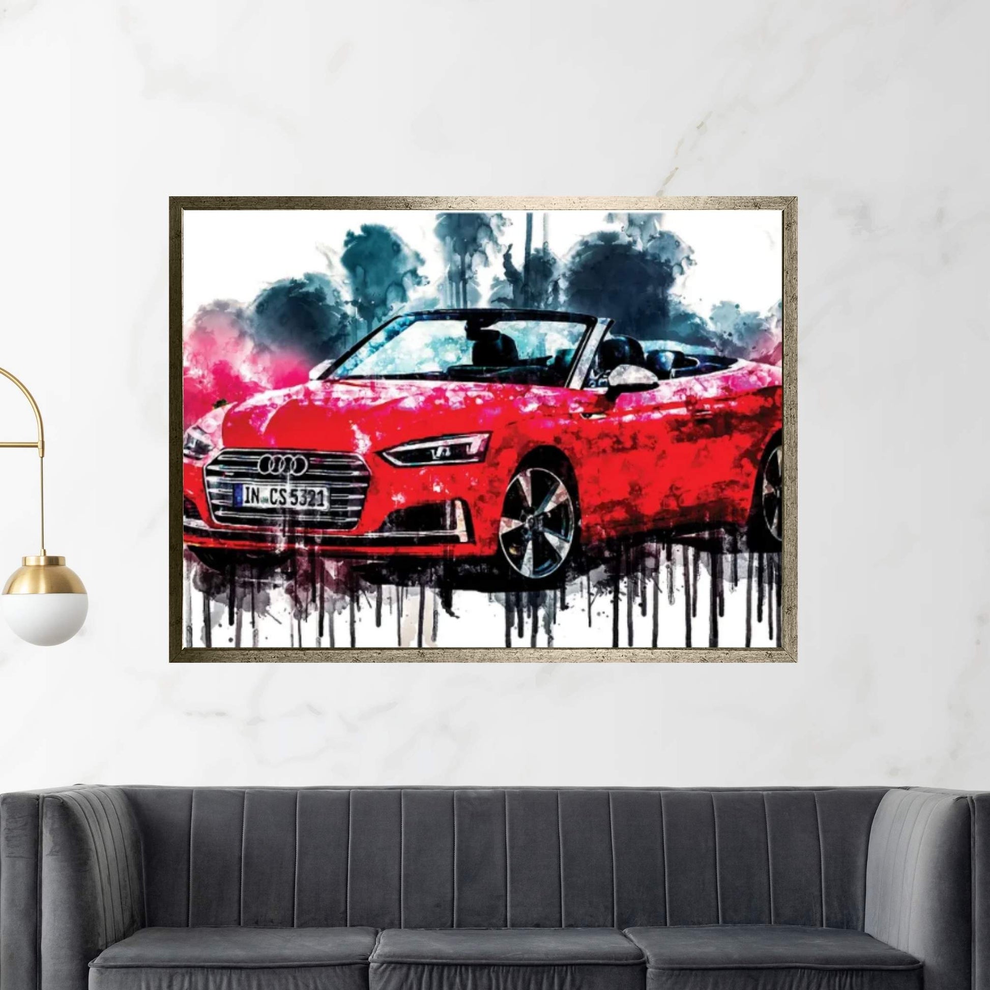 2017 Audi S5 Cabriolet Canvas Wall Art - Y Canvas