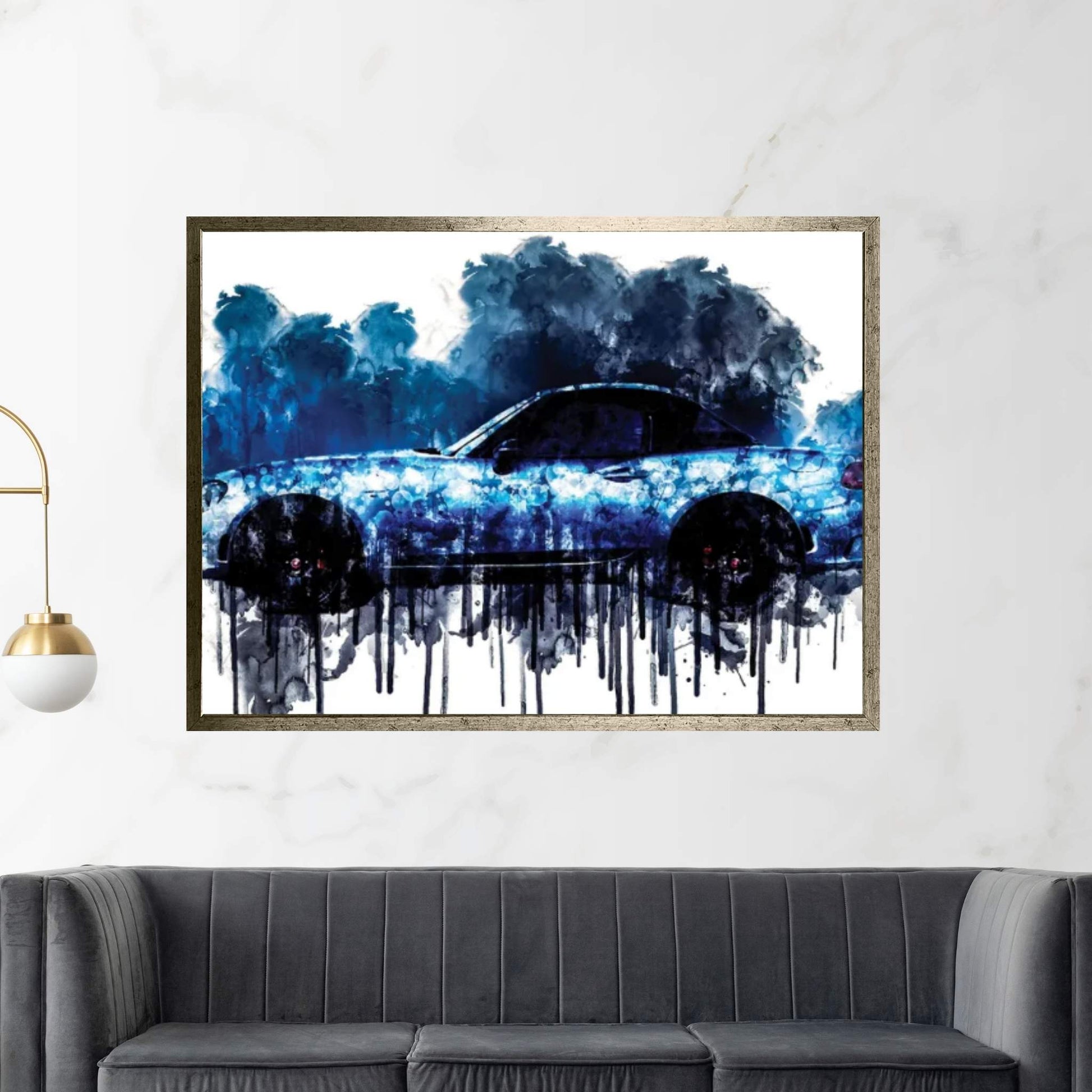 Car 2018 Abarth 124 GT Canvas Wall Art - Y Canvas