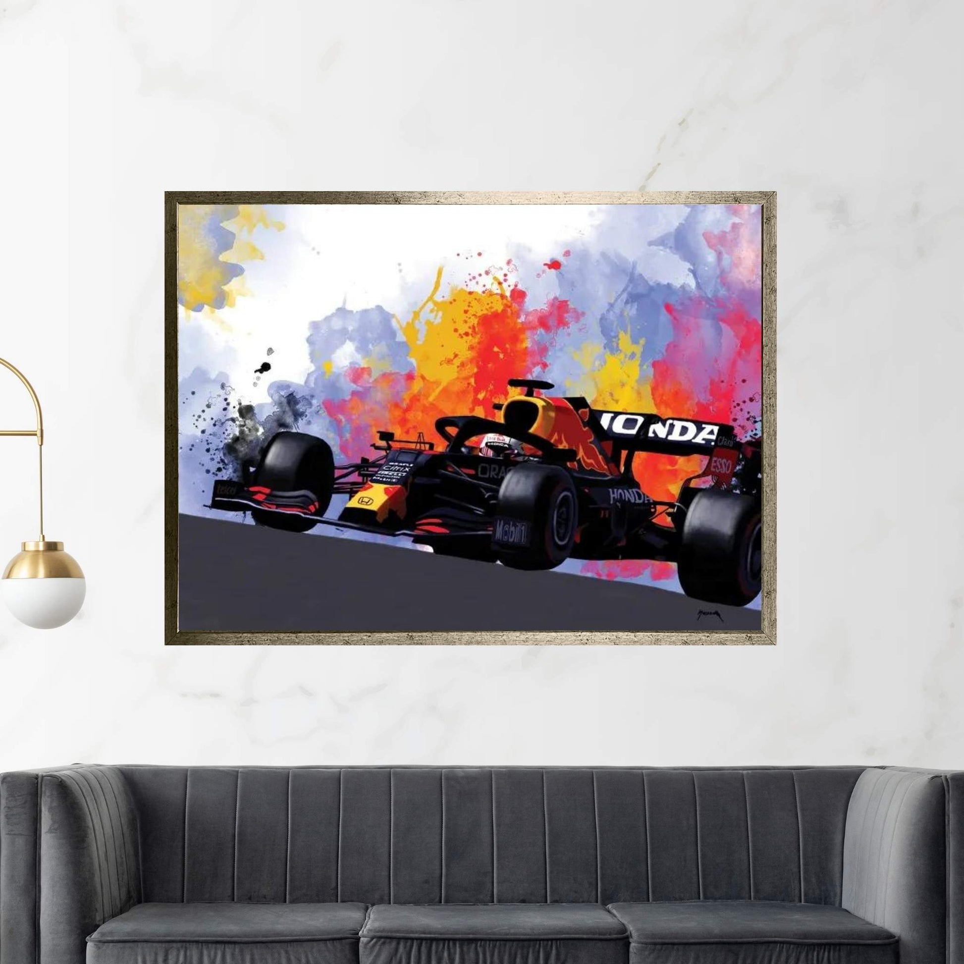 Verstappen's Racecar Canvas Wall Art - Y Canvas