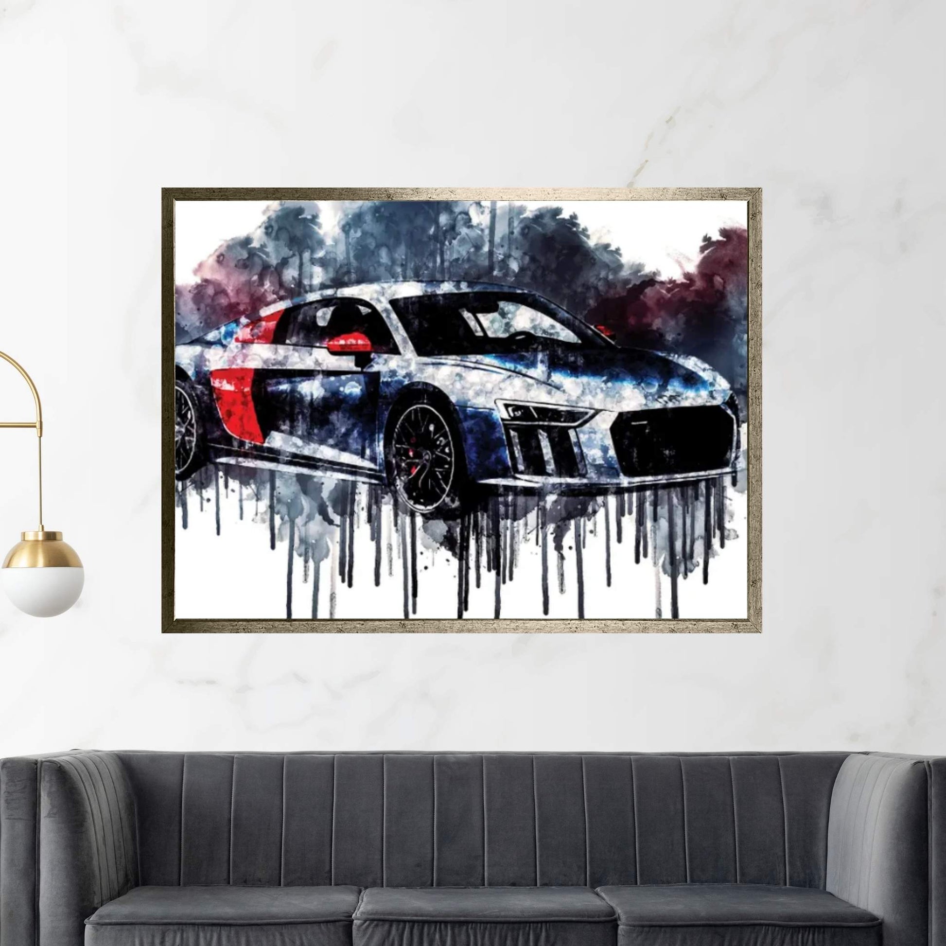 2018 Audi R8 Coupe Sport Edition Canvas Wall Art - Y Canvas