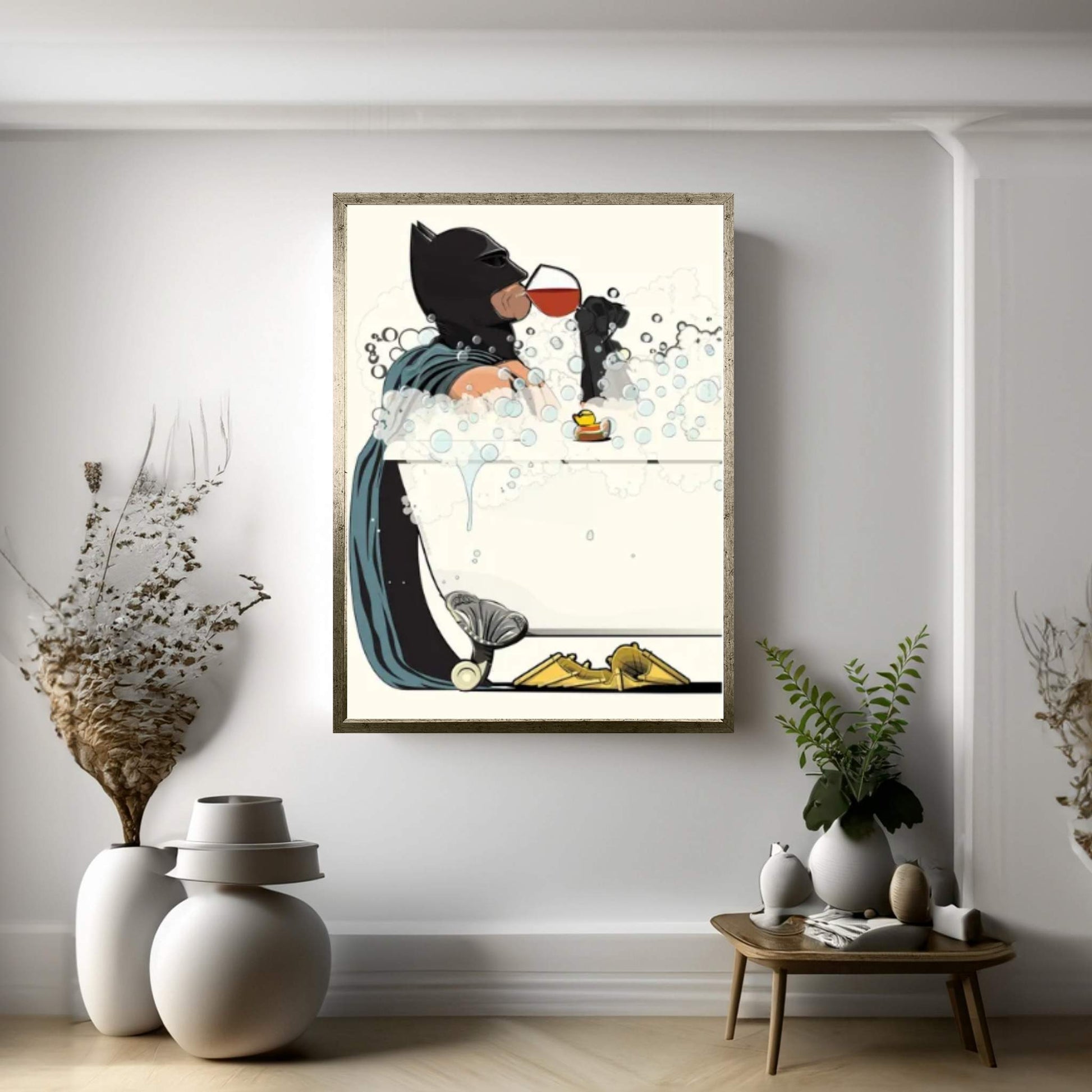 Bat Bath II Canvas Wall Art - Y Canvas