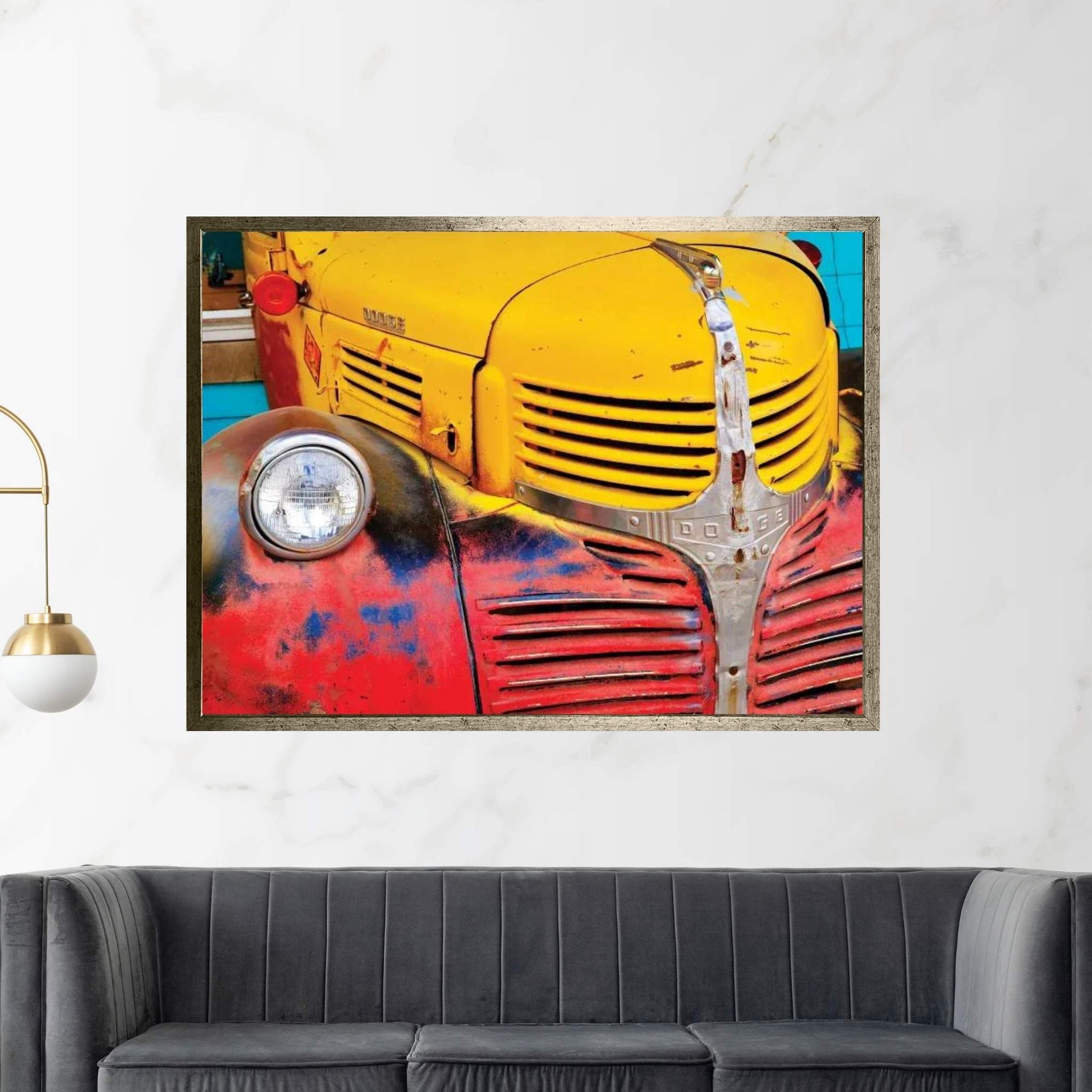 Primary Dodge Canvas Wall Art - Y Canvas