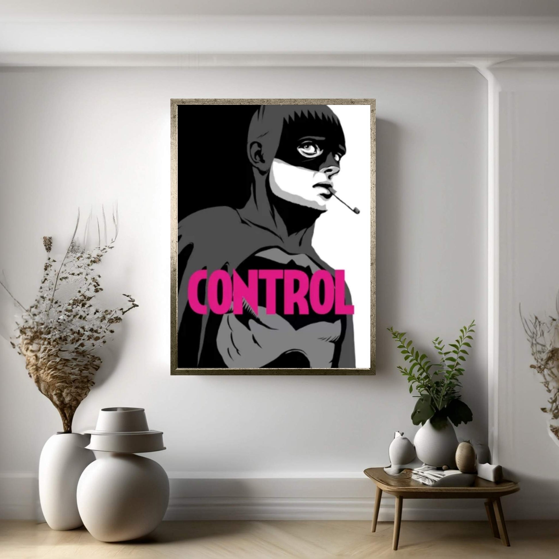 BatControl - The B&W Edit Canvas Wall Art - Y Canvas