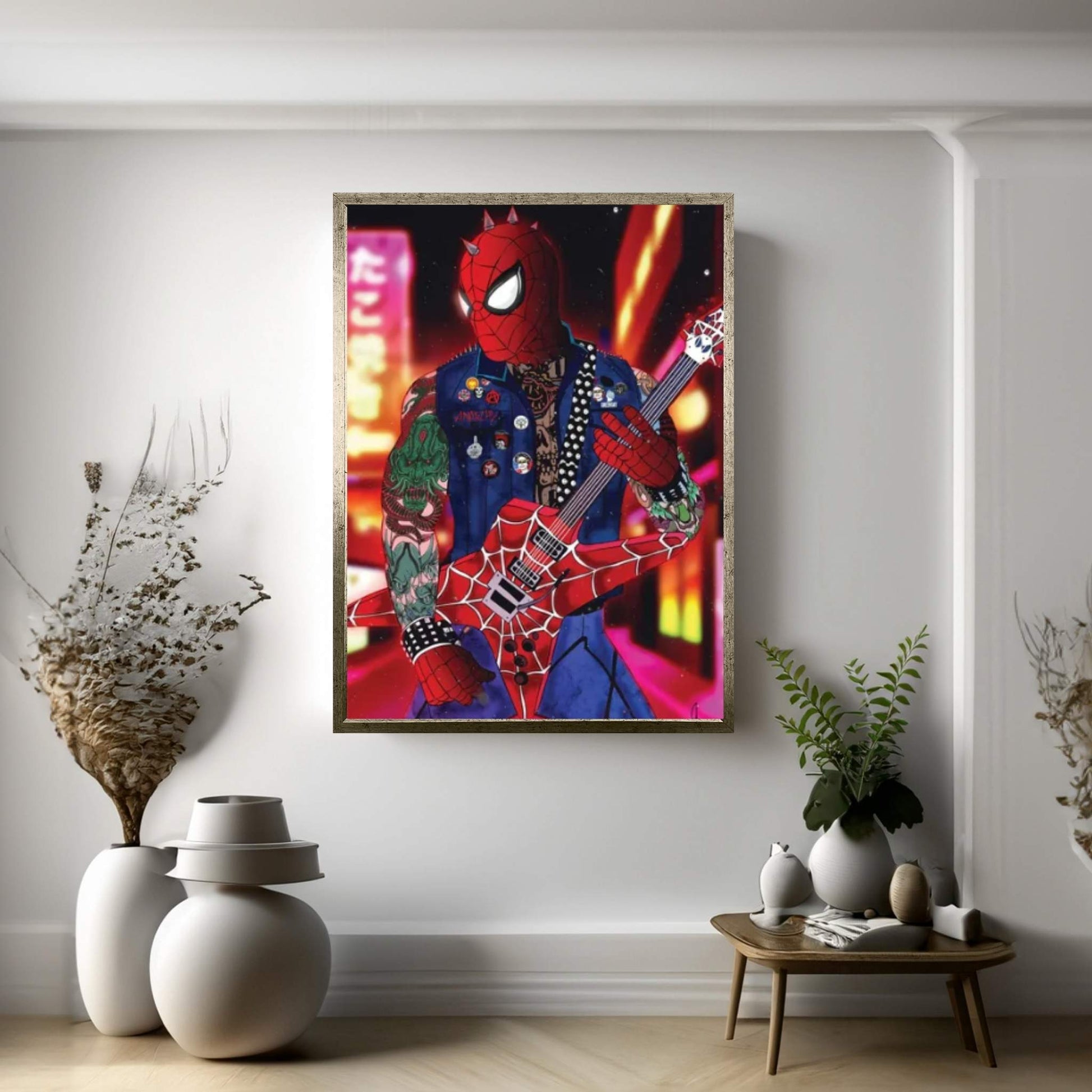 Spider Punk Canvas Wall Art - Y Canvas