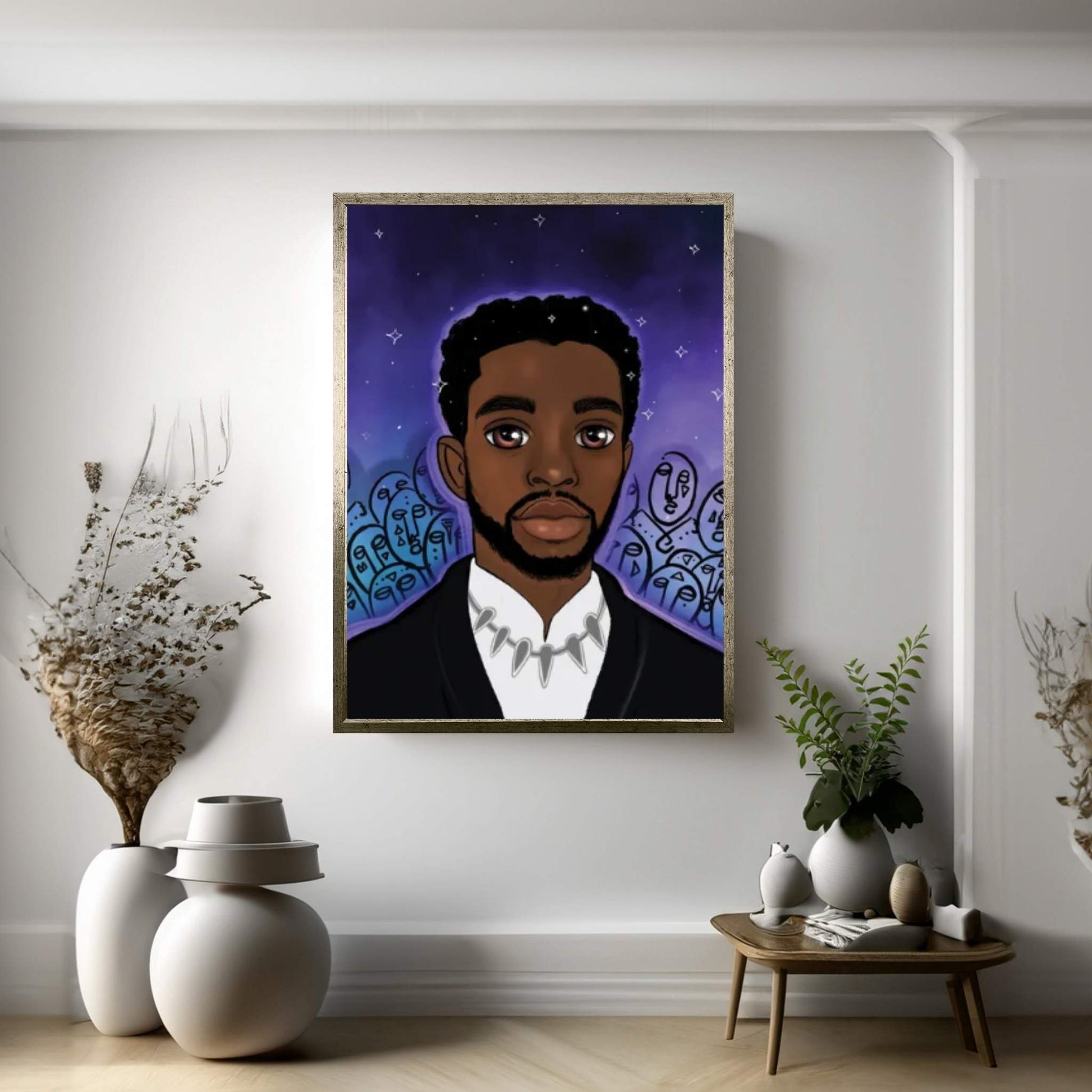 Black Panther Canvas Wall Art - Y Canvas