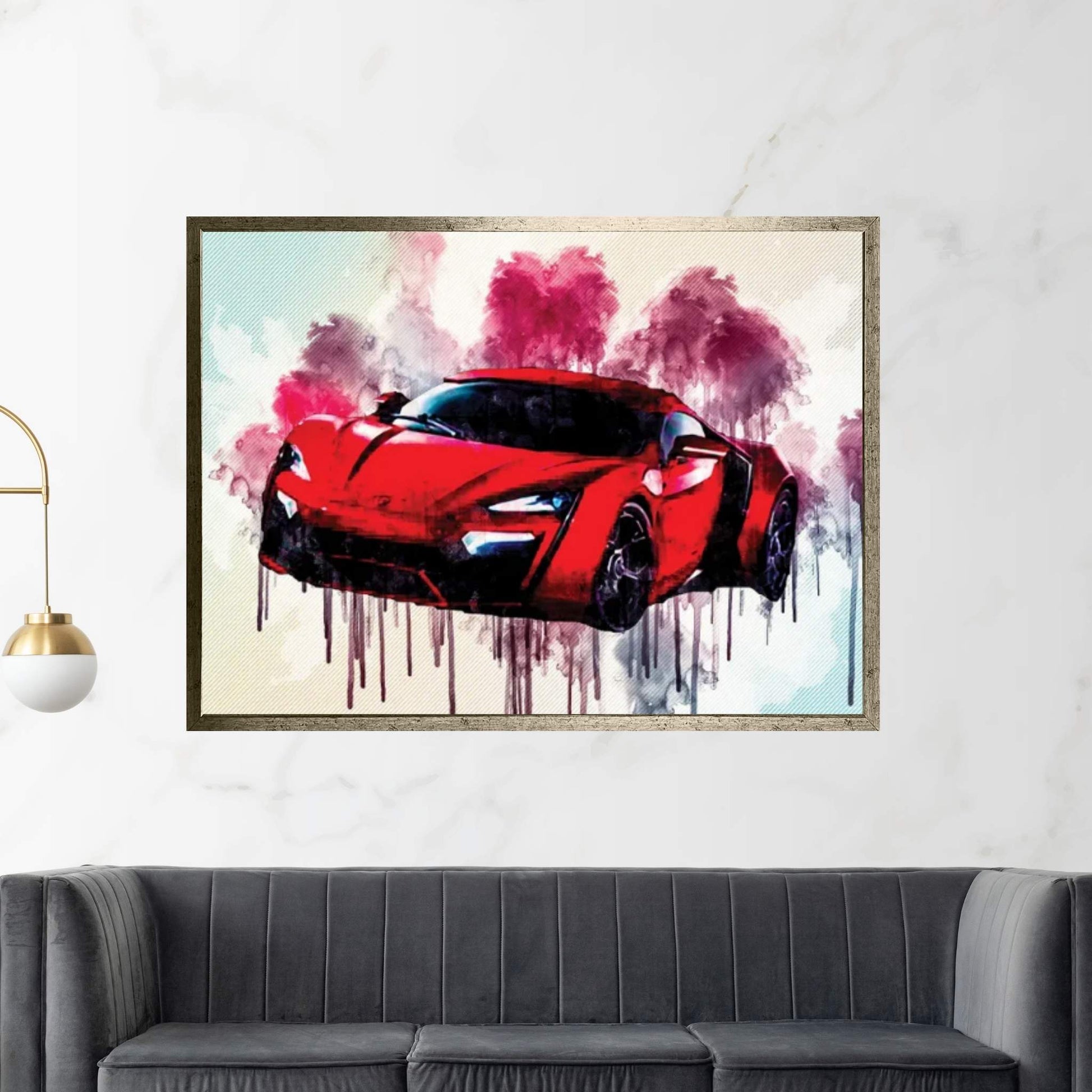 Hypercar Lykan Hypersport Lucan 2016 Sports Cars Canvas Wall Art - Y Canvas