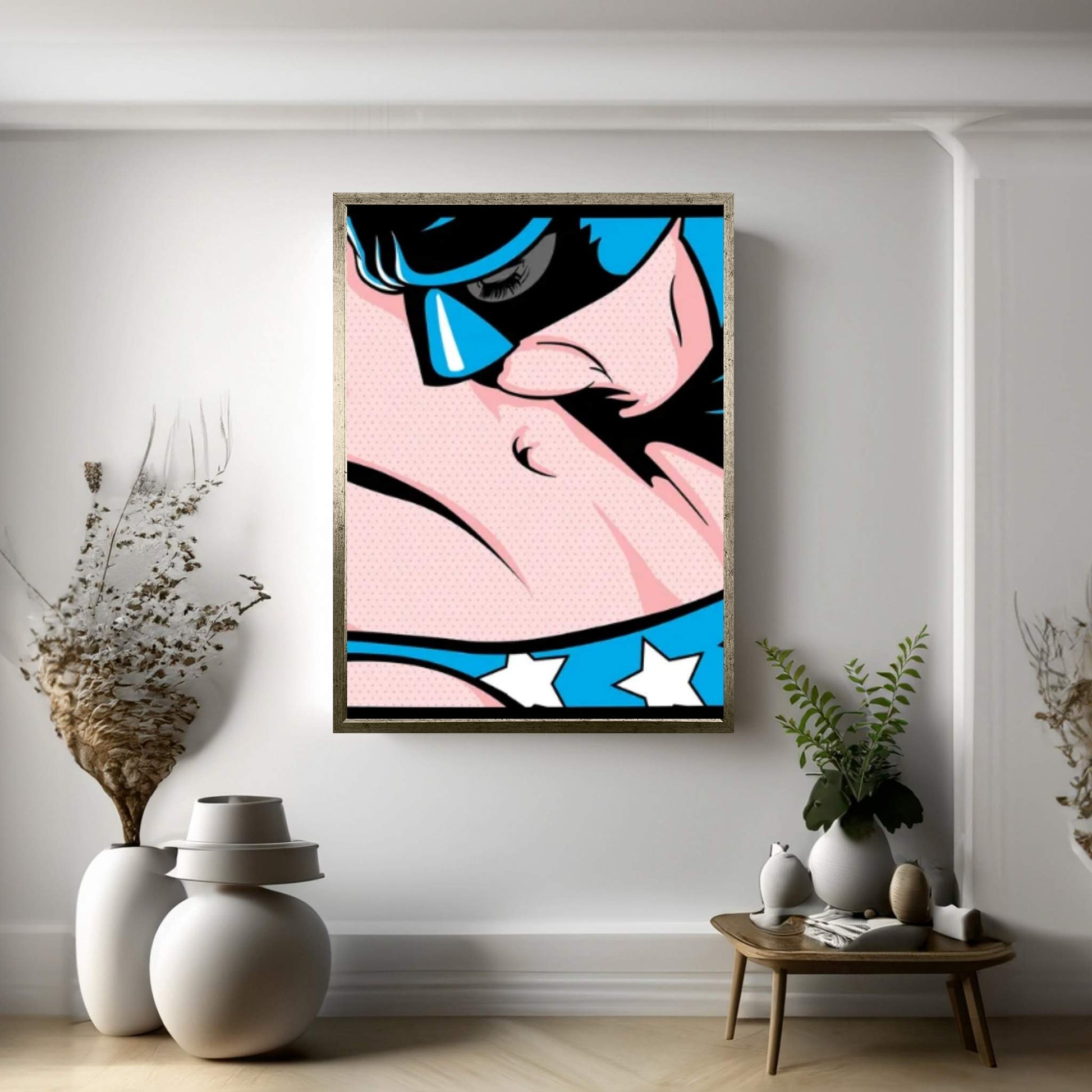 Heroes Love III Canvas Wall Art - Y Canvas