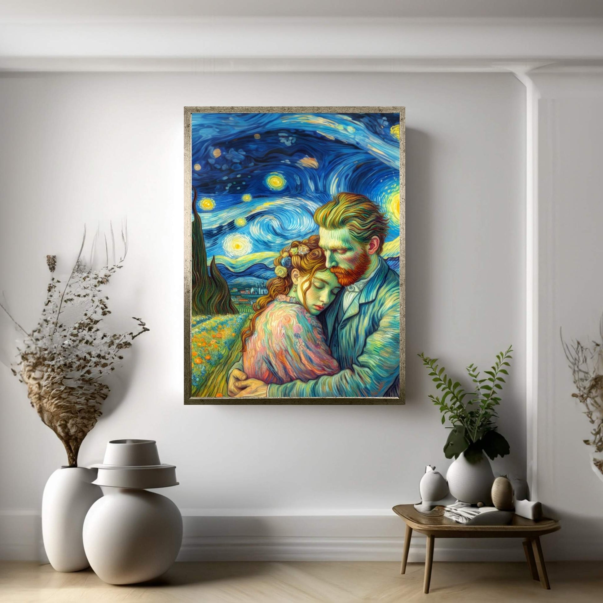 Van Gogh Love Reproduction Canvas Wall Art - Y Canvas