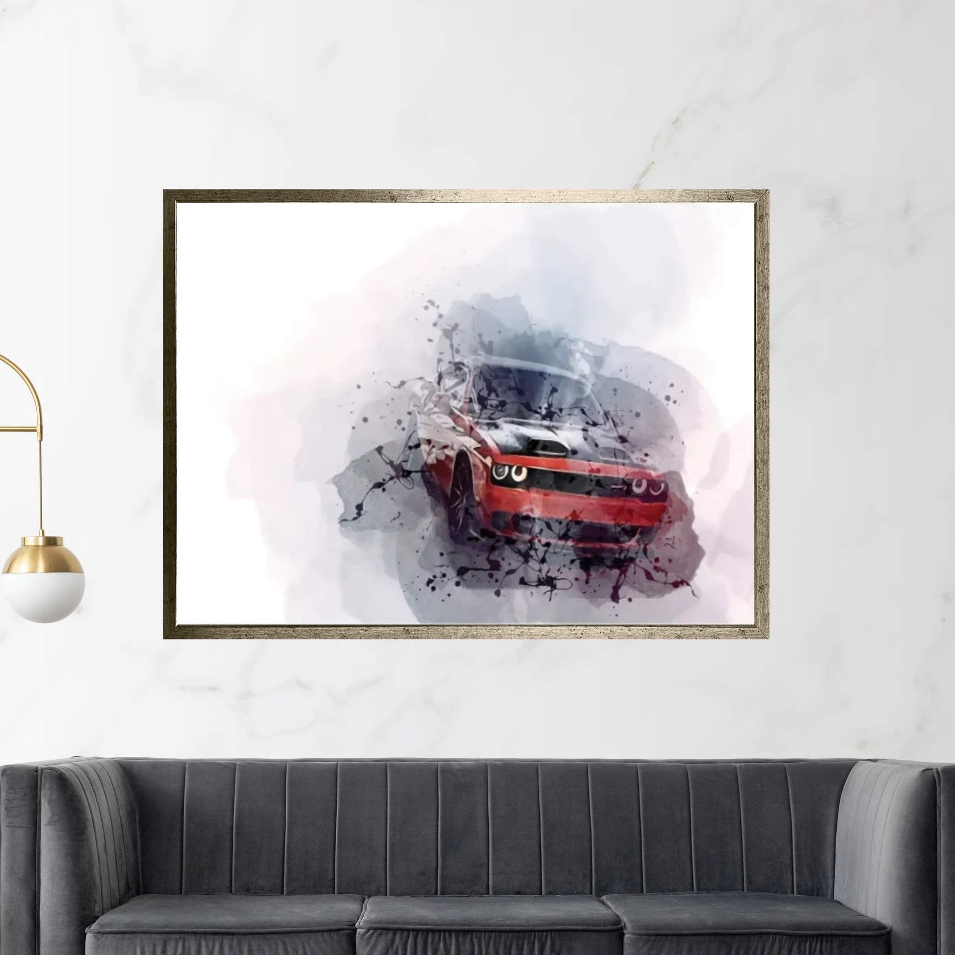 Dodge Challenger Srt Hellcat Exterior Canvas Wall Art - Y Canvas