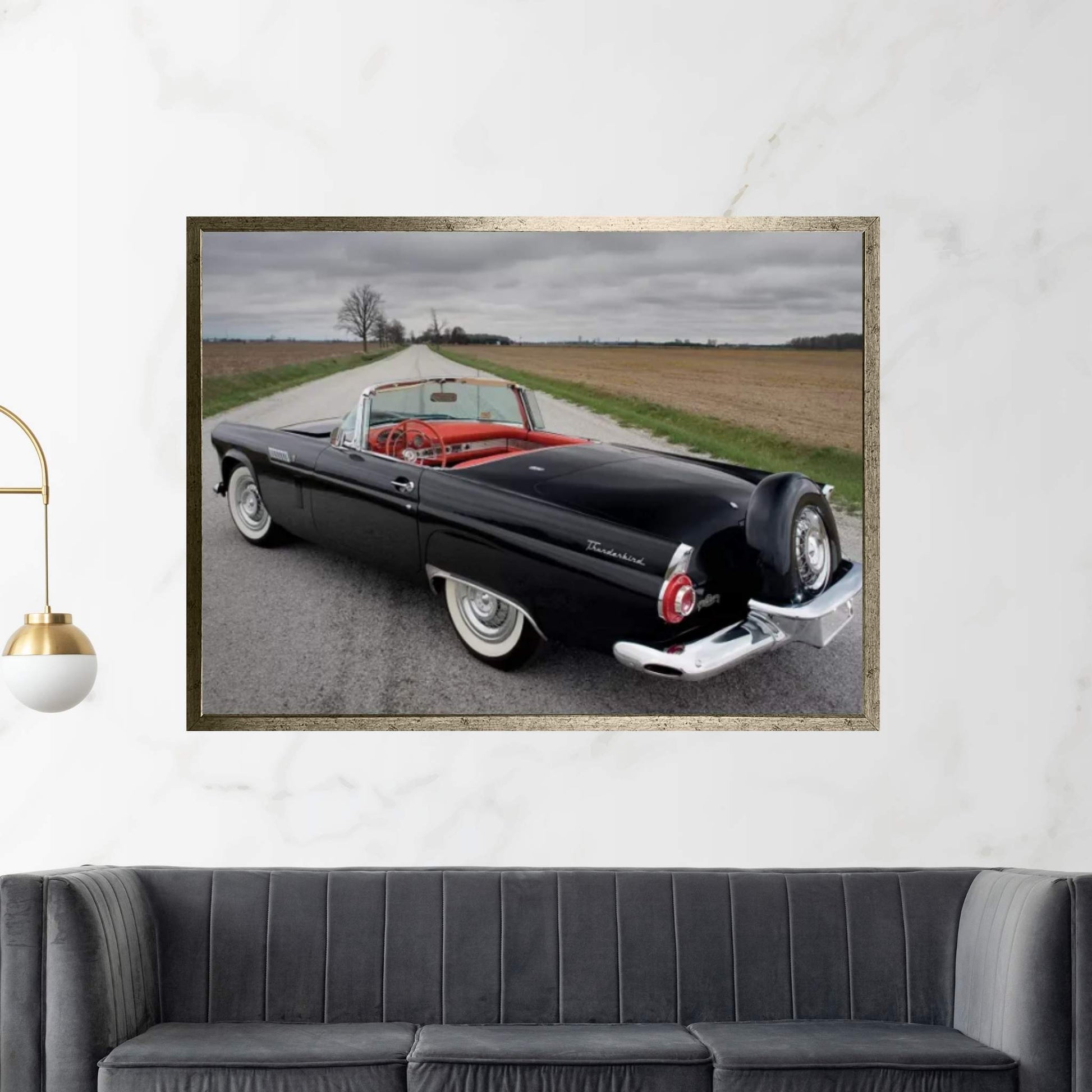 Ford Thunderbird, 1956 Canvas Wall Art - Y Canvas