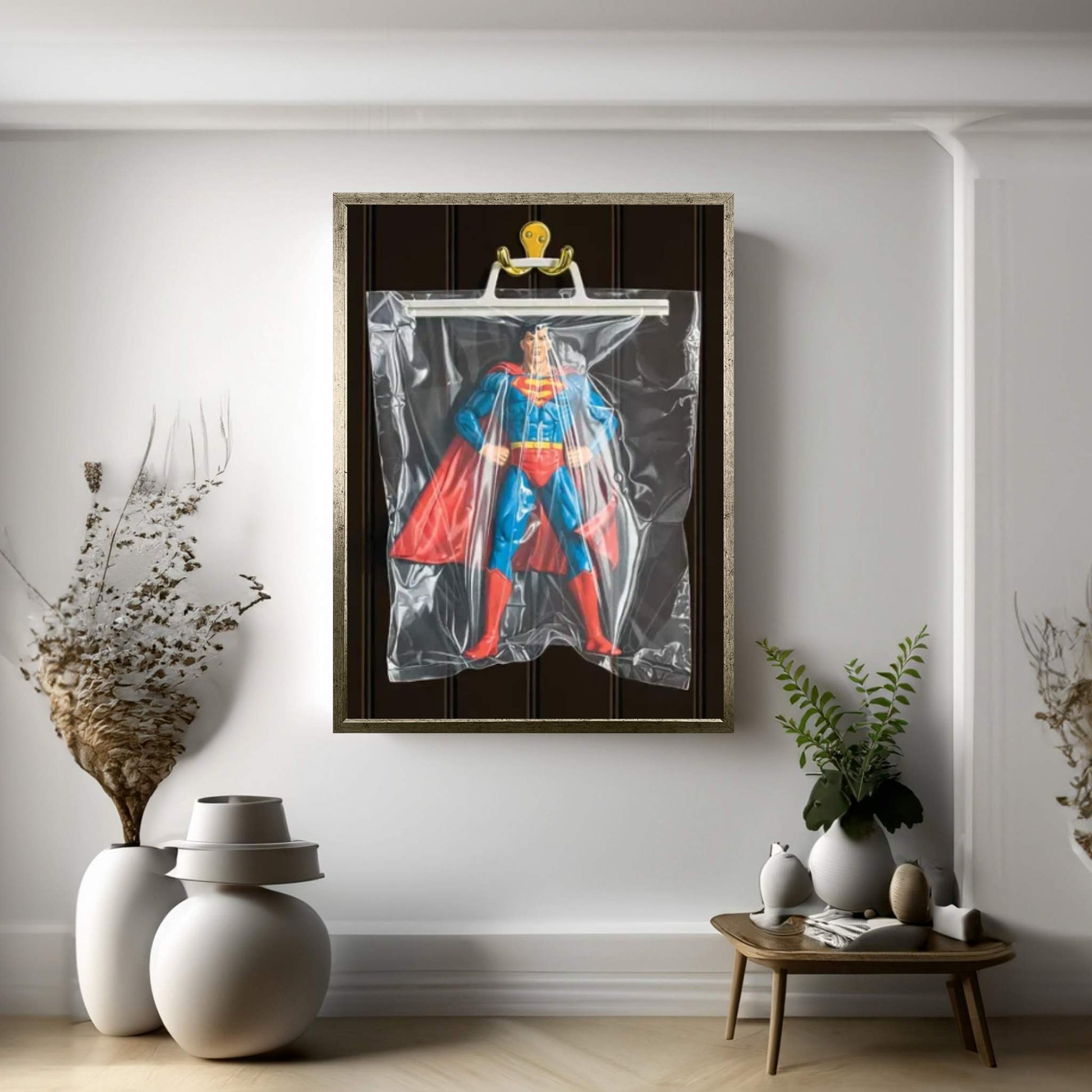 Clark Kent (Dark Background) Canvas Wall Art - Y Canvas